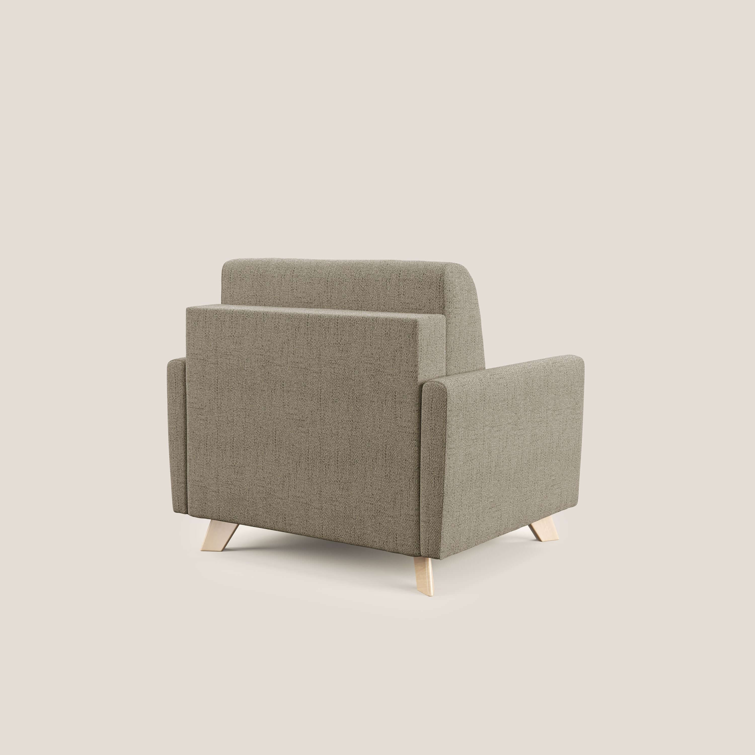 Edgar fauteuil convertible en tissu FELIS imperméable T03 marron - Image 4