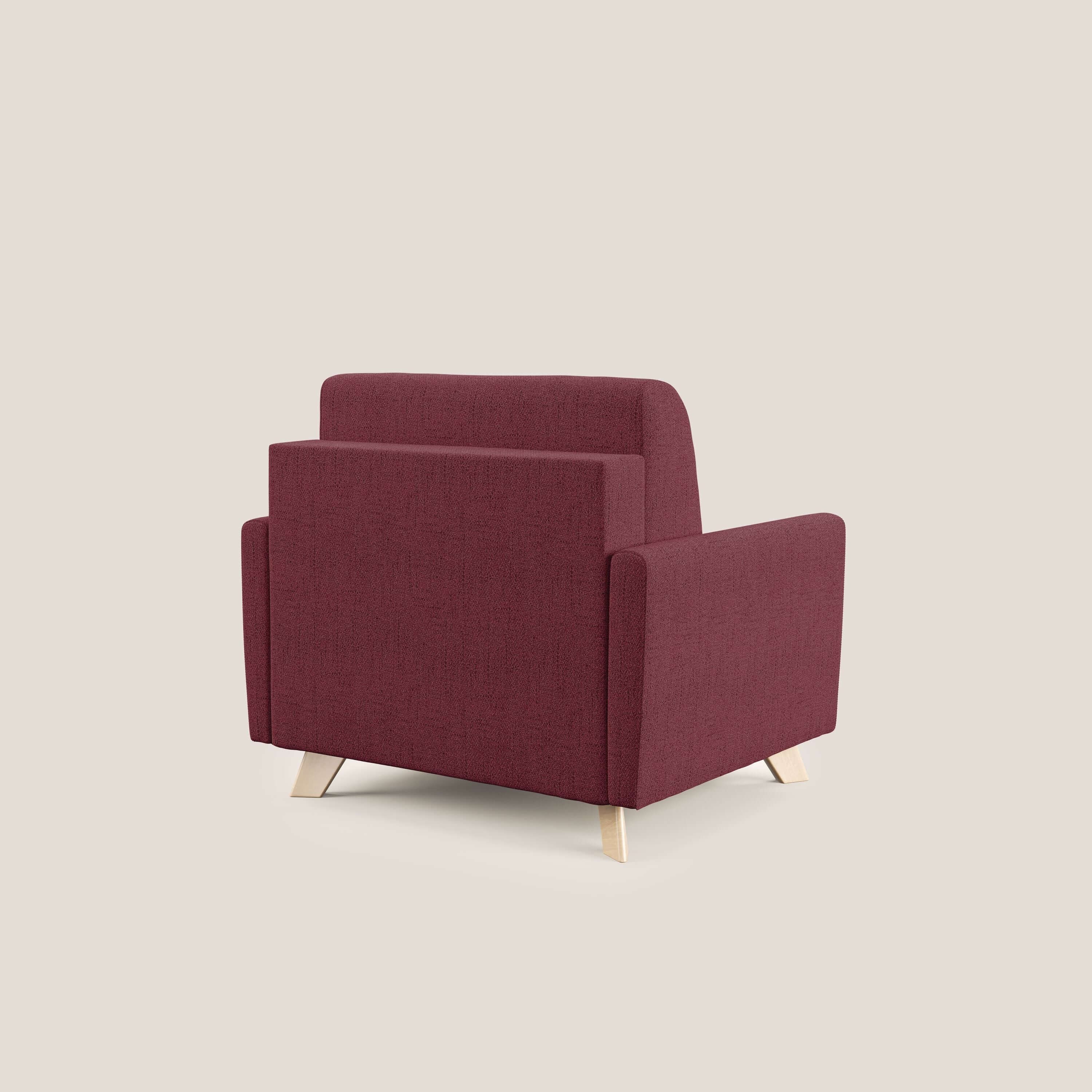 Edgar fauteuil convertible en tissu FELIS imperméable T03 rouge - Image 4