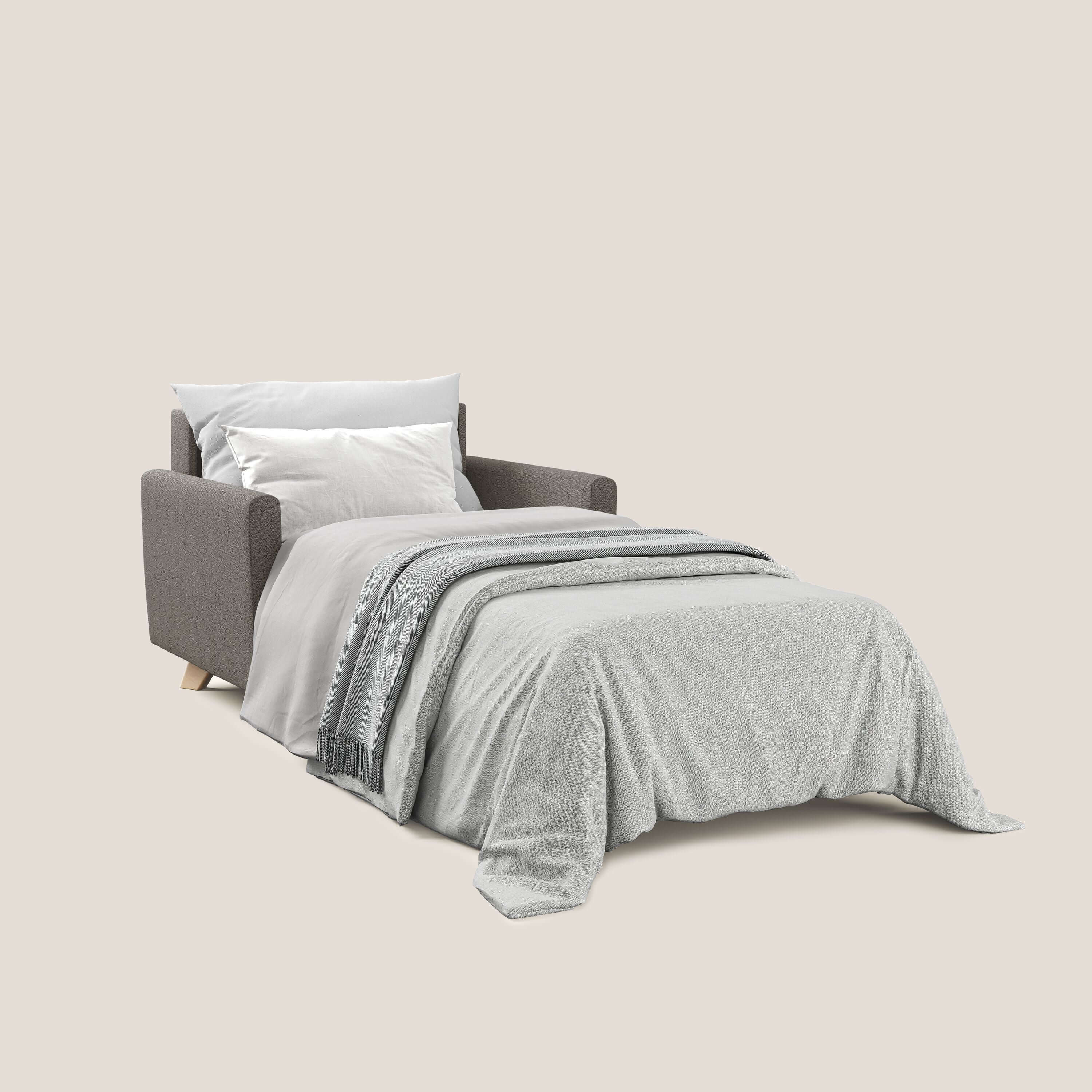 Edgar fauteuil convertible en tissu FELIS imperméable T03 taupe - Image 2