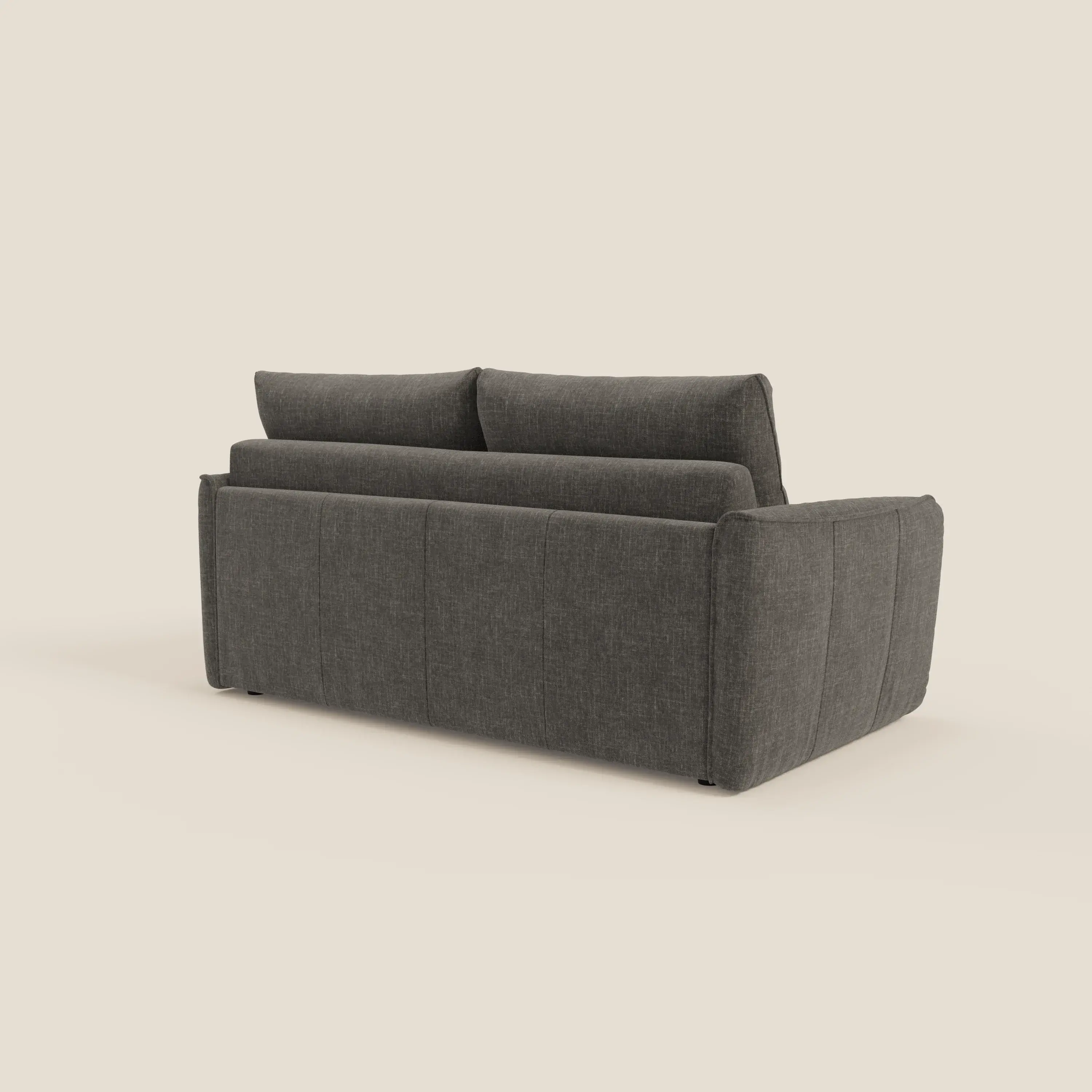 Elios Canapé convertible avec coussins de dossier souples en tissu détachable T24 anthracite - Image 5