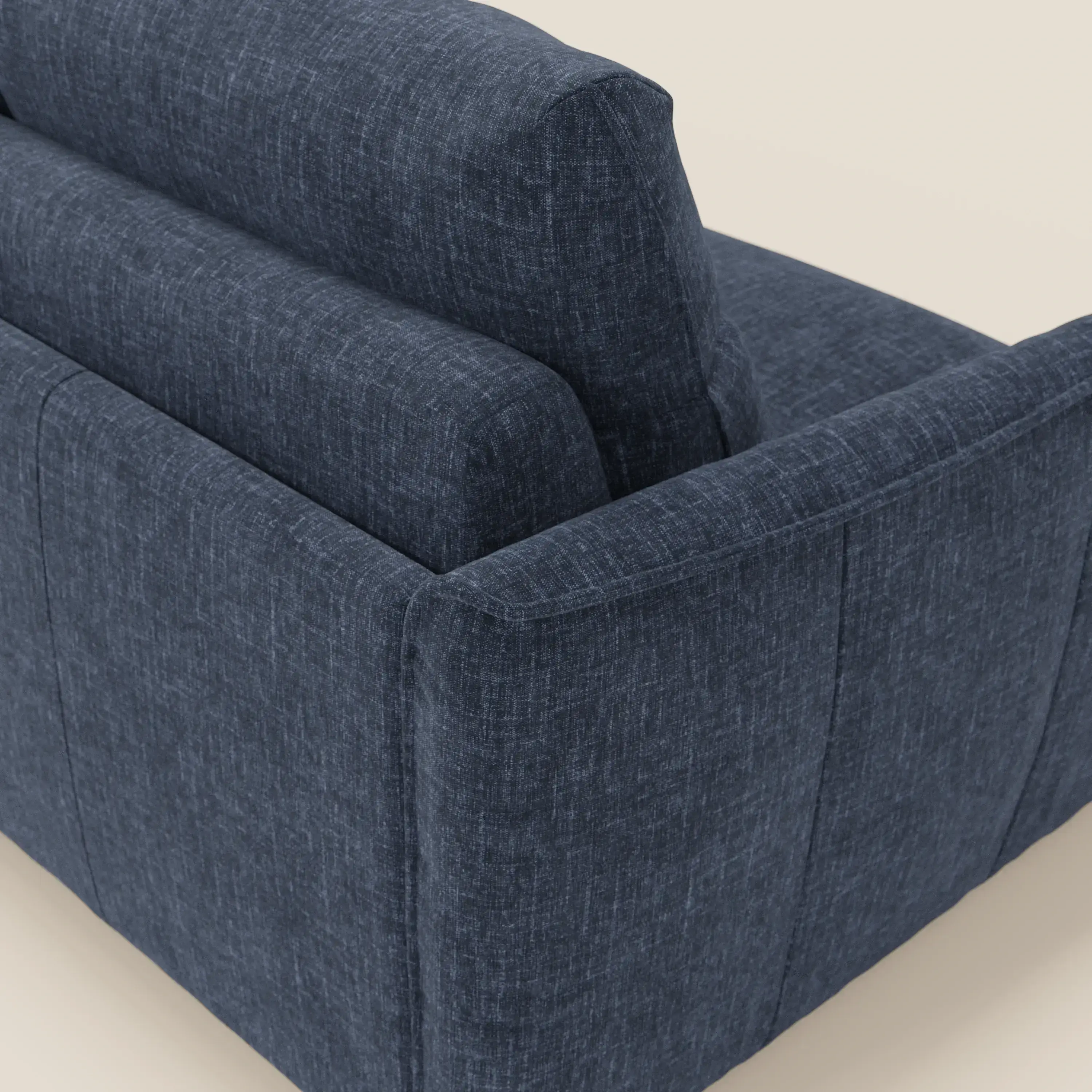 Elios Canapé convertible avec coussins de dossier souples en tissu détachable T24 bleu nuit - Image 8