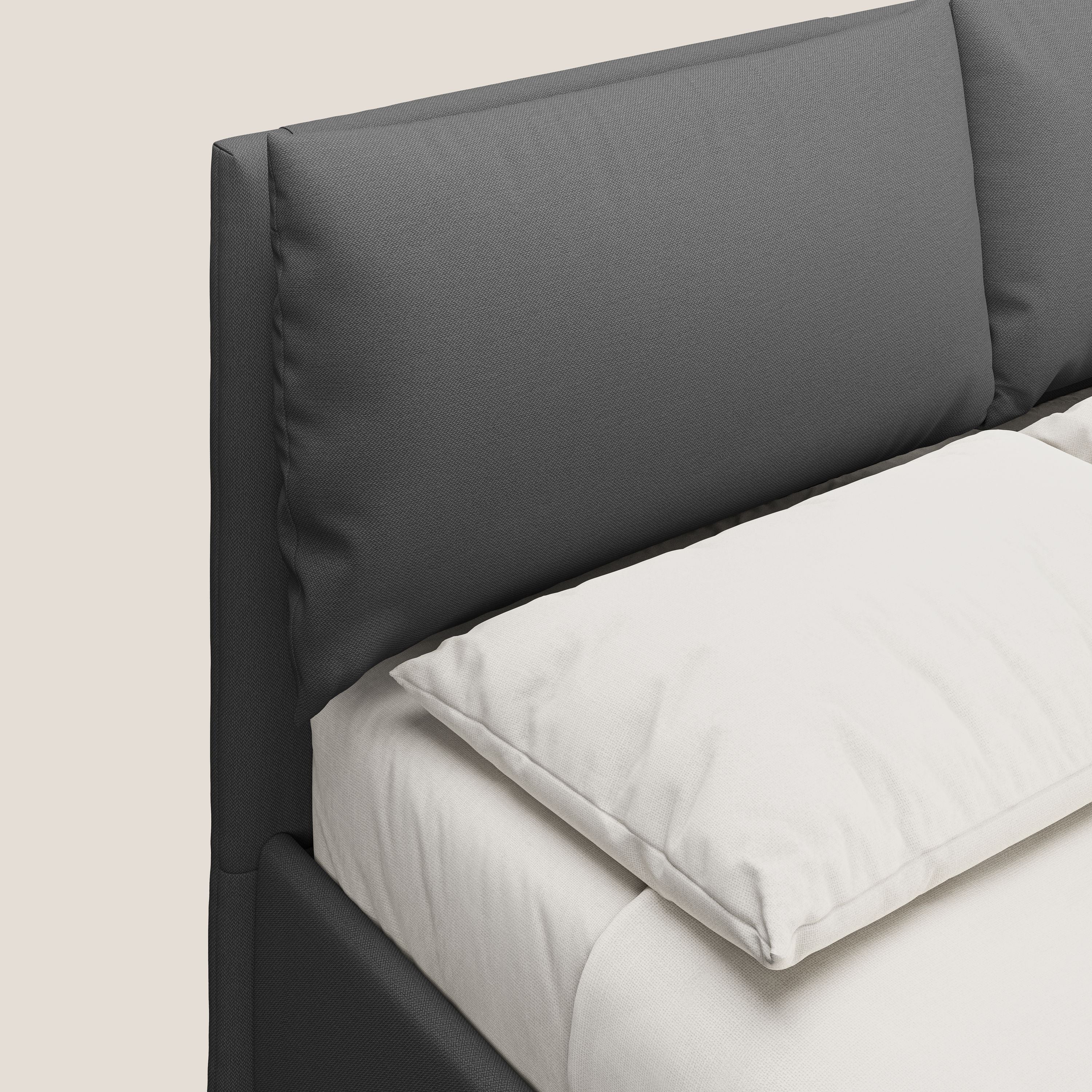 Elsa lit rembourré avec coffre de rangement en tissu détachable T05 anthracite - Image 6
