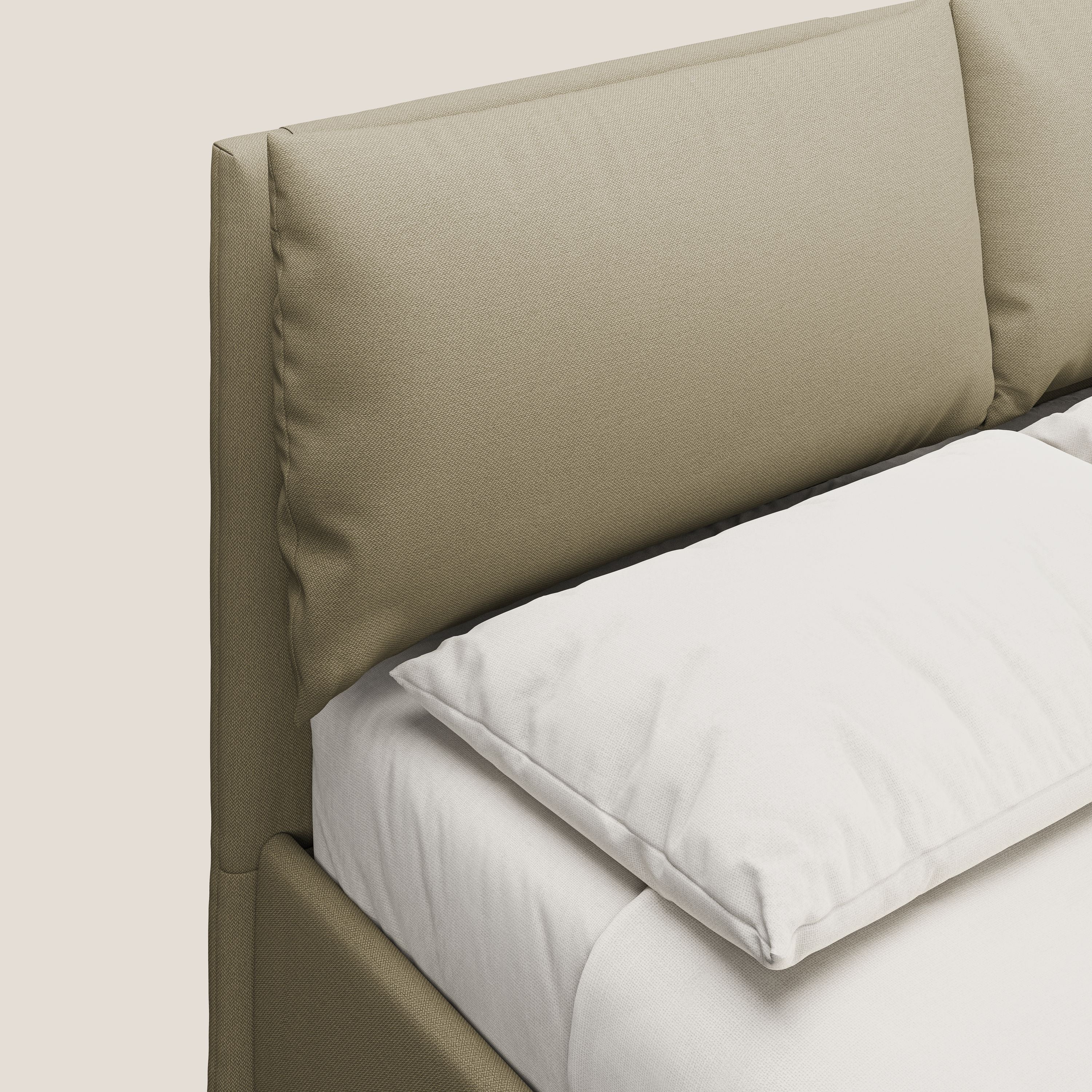 Elsa lit rembourré avec coffre de rangement en tissu détachable T05 chameau - Image 6
