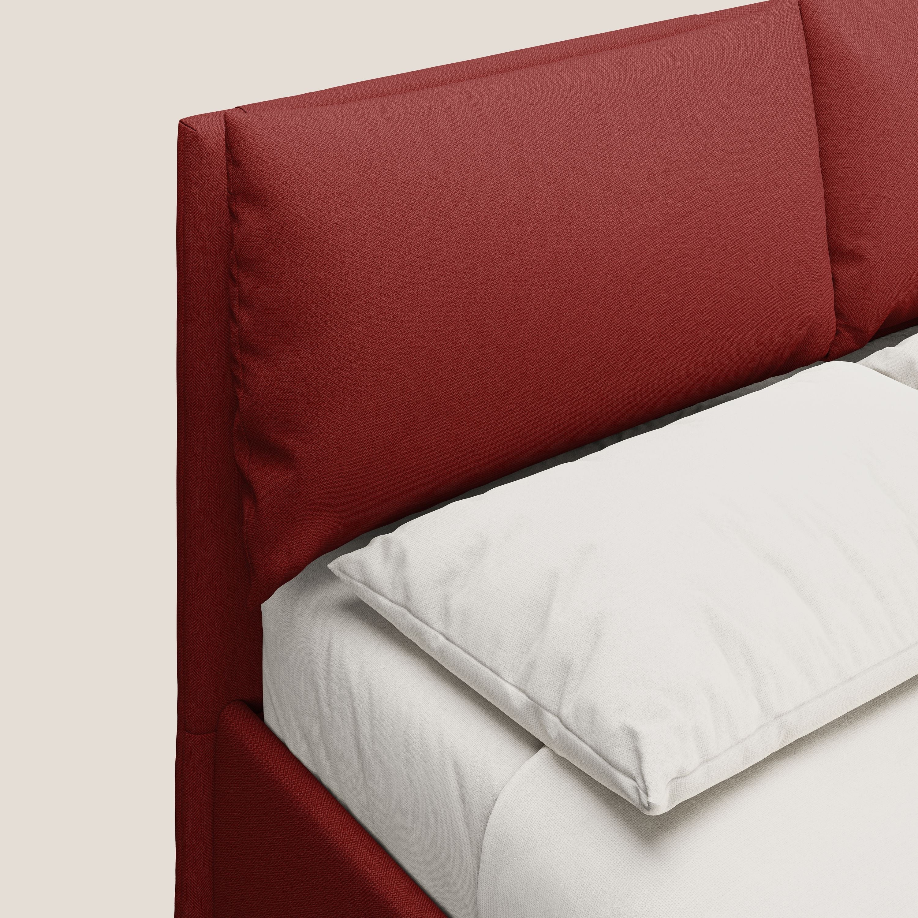 Elsa lit rembourré avec coffre de rangement en tissu détachable T05 rouge - Image 6