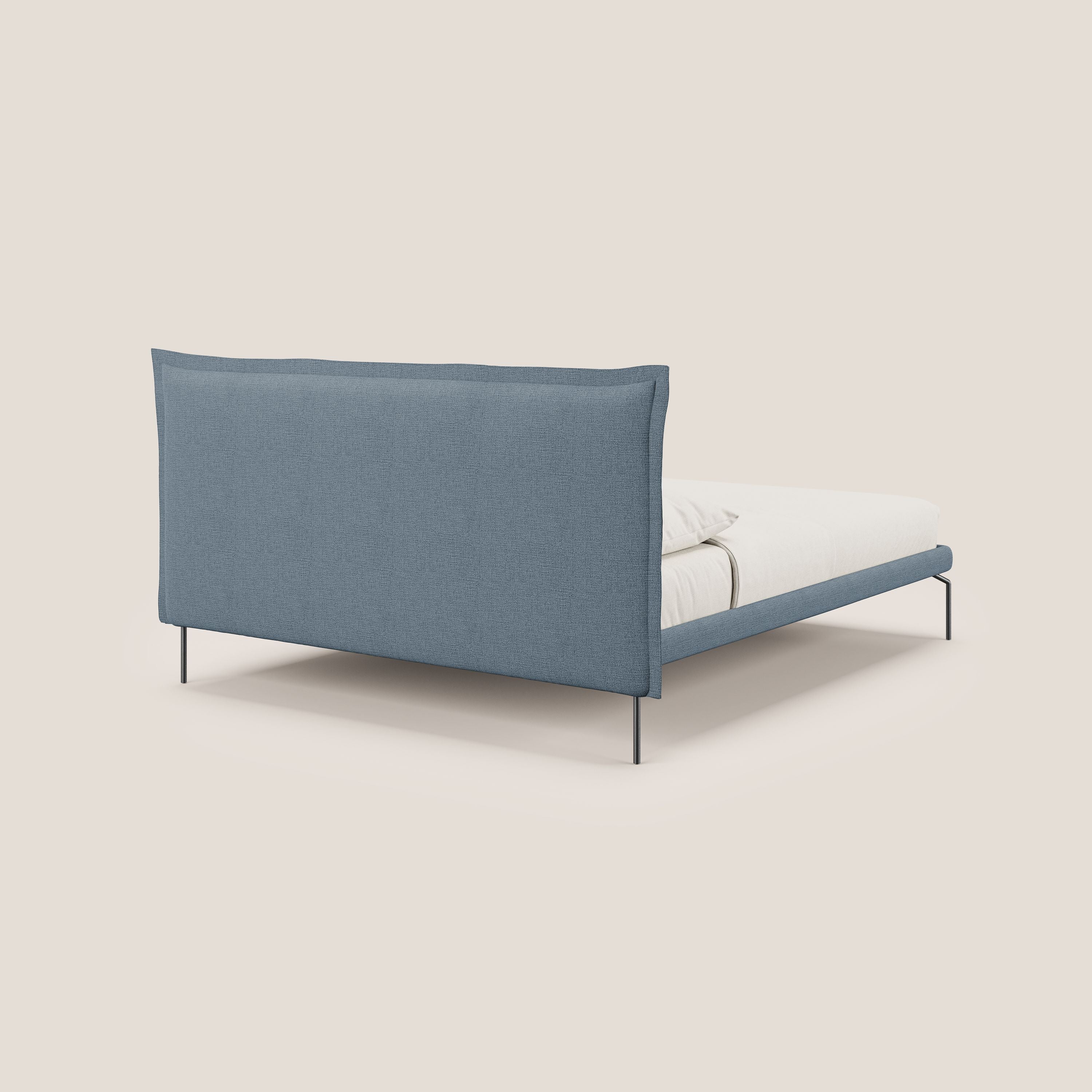 Eric lit rembourré au design minimaliste en tissu imperméable T14 sucre glace - Image 4