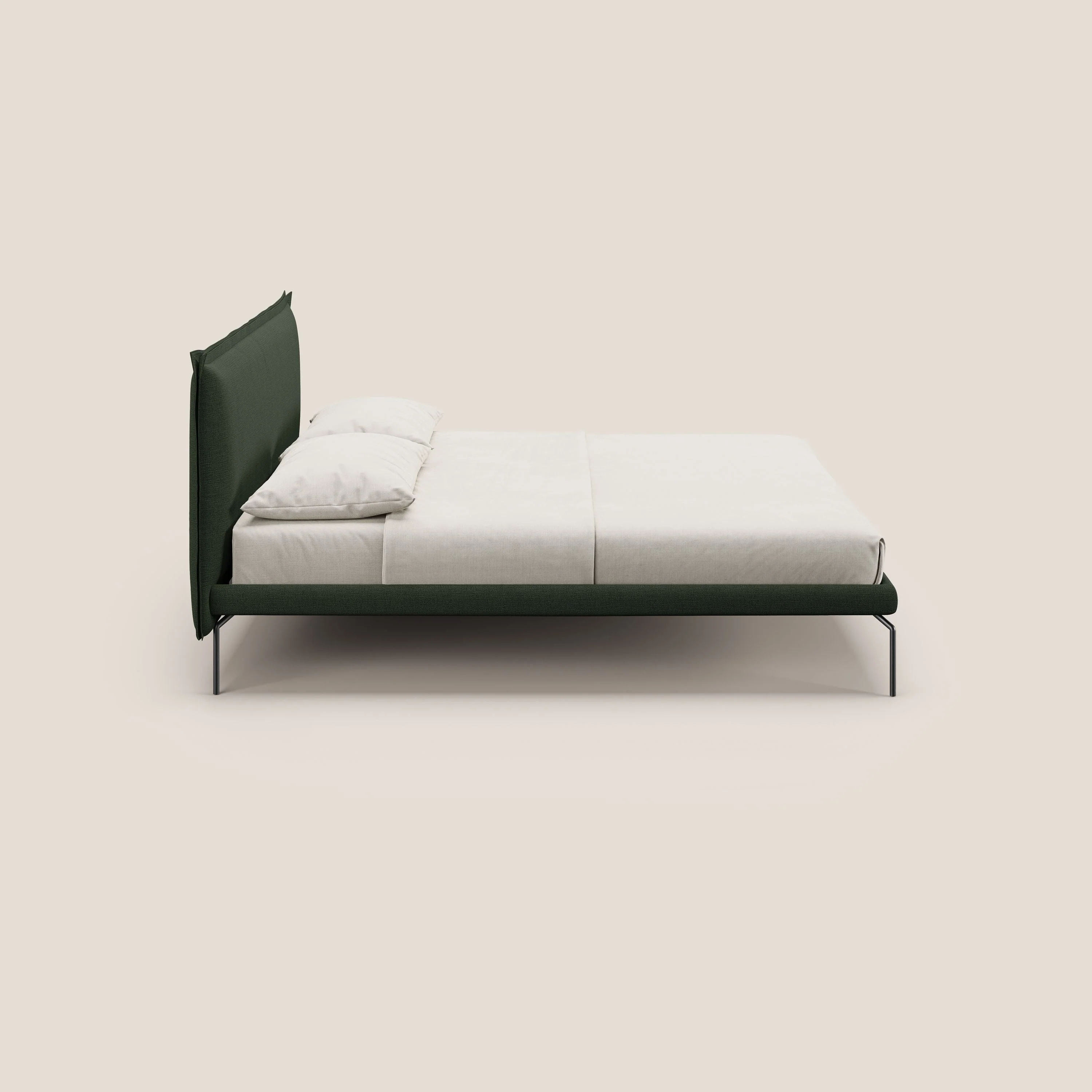 Eric lit rembourré au design minimaliste en tissu imperméable T14 vert - Image 3