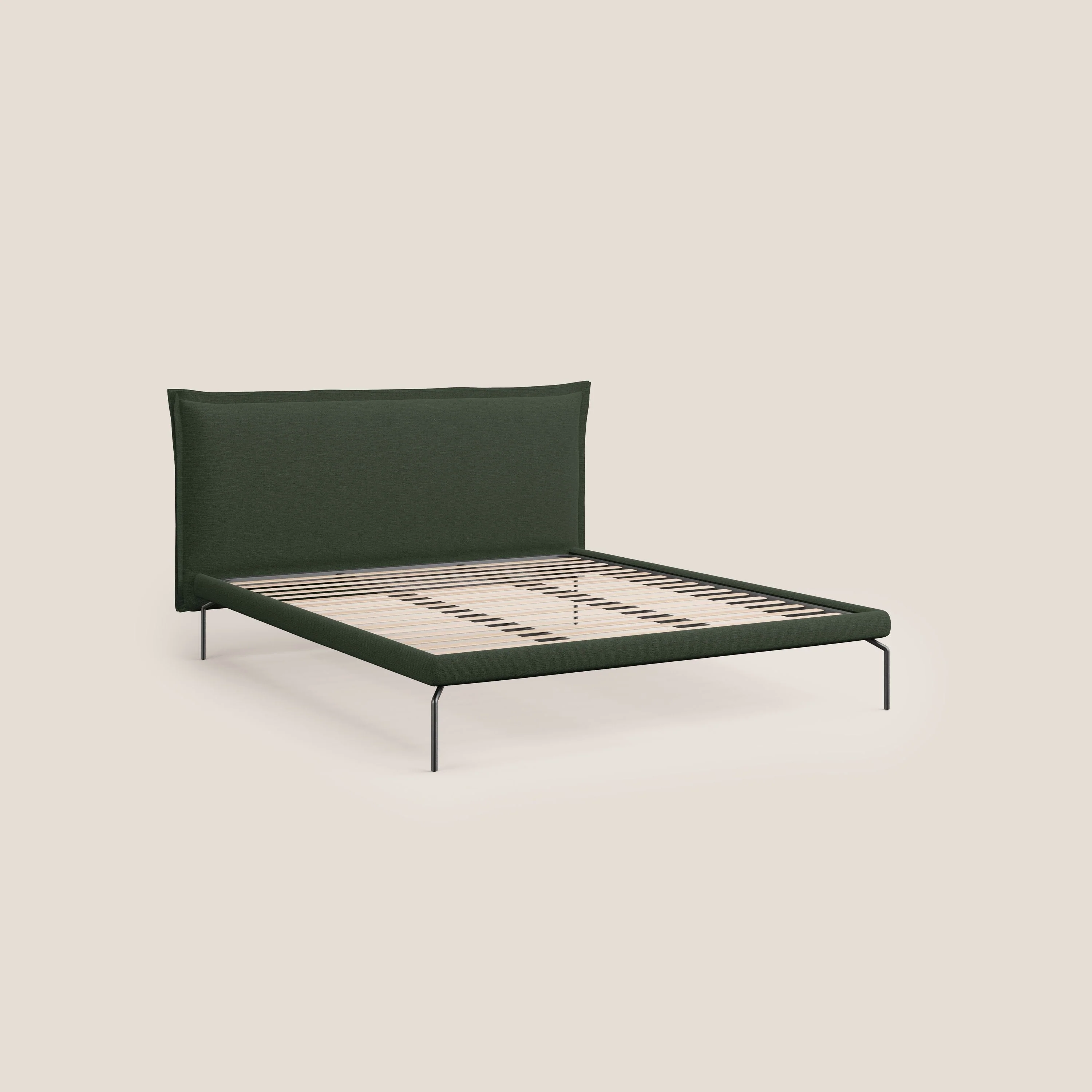 Eric lit rembourré au design minimaliste en tissu imperméable T14 vert - Image 7