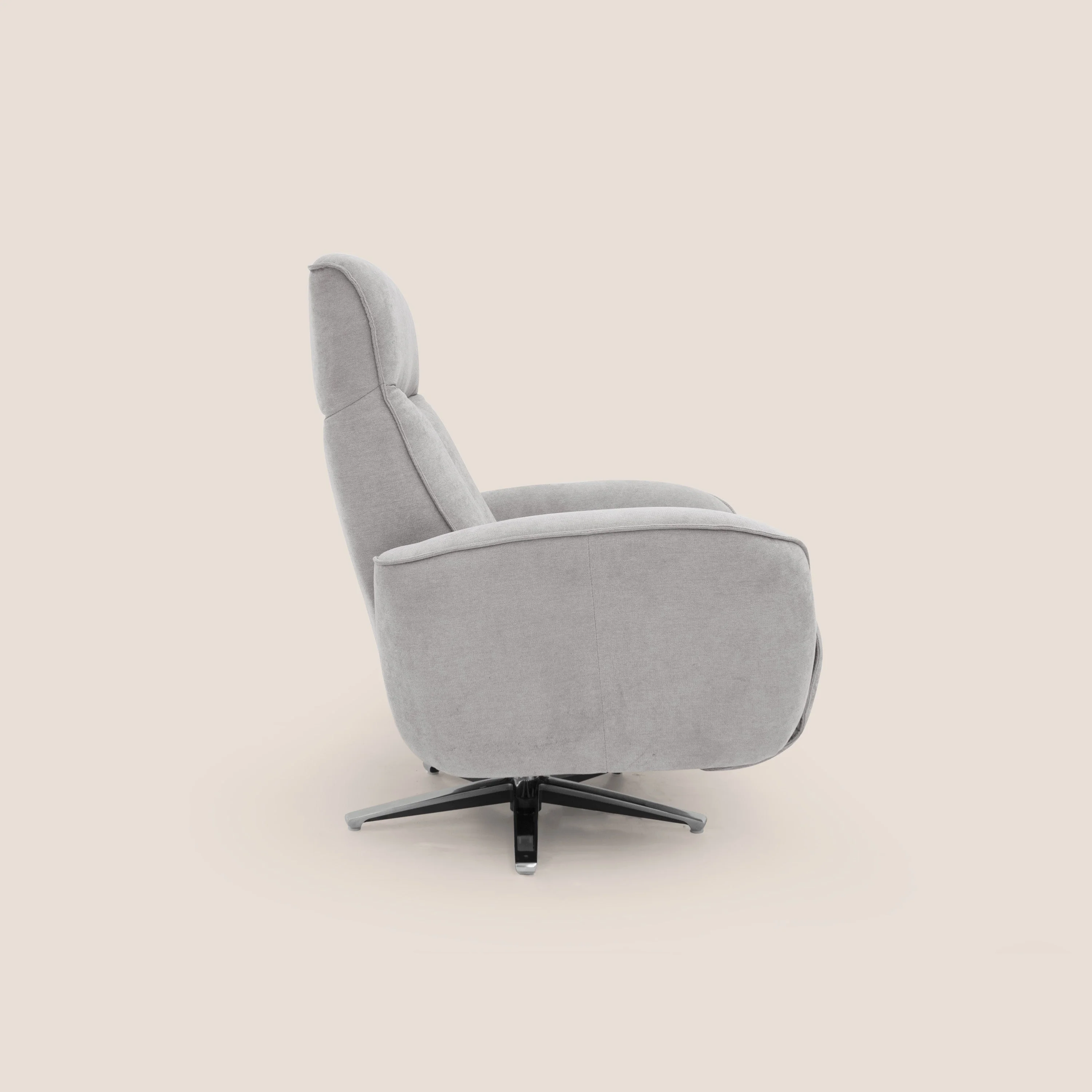 EVA fauteuil RELAX en tissu imperméable T02 gris clair - Image 4