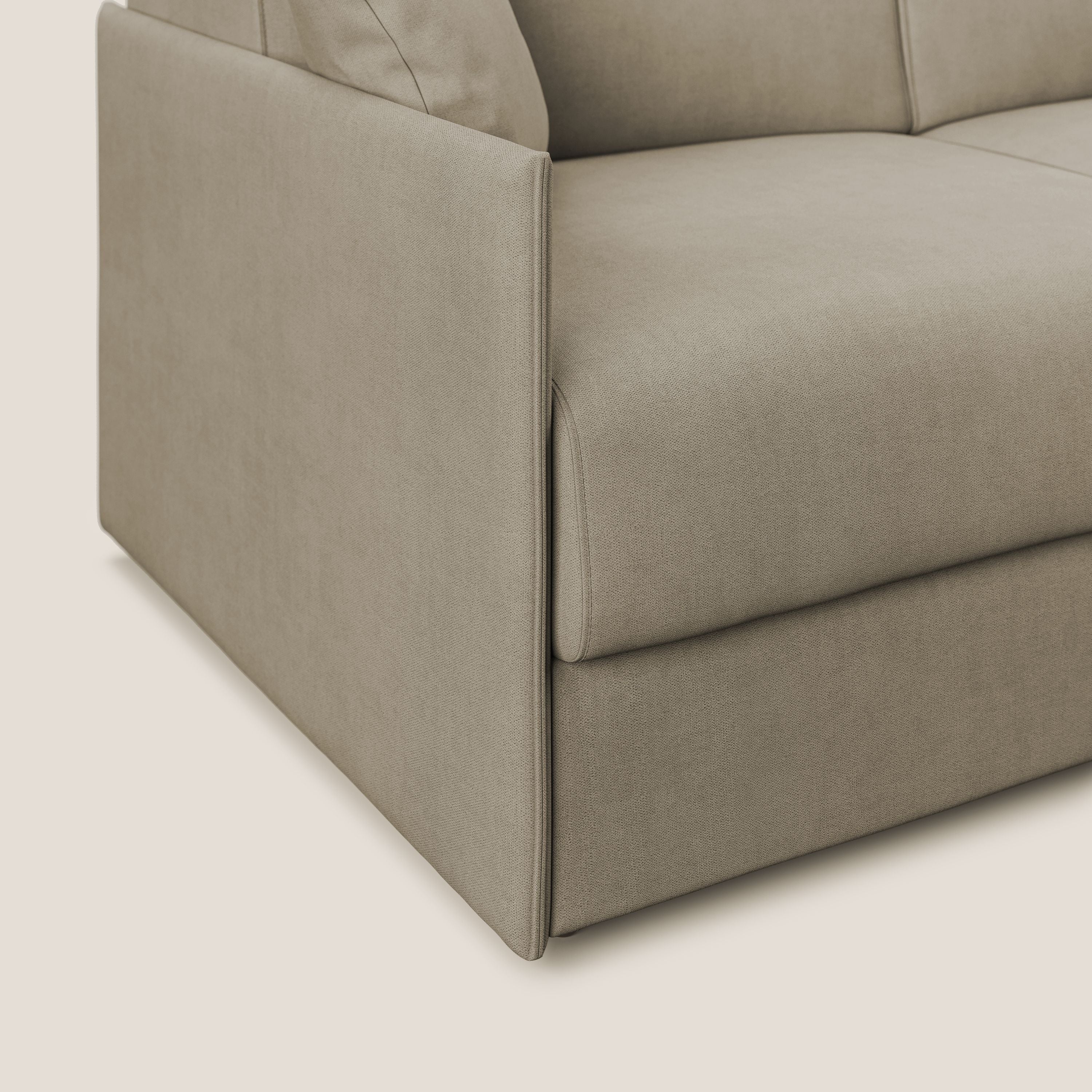 Evans canapé convertible en tissu doux imperméable T02 beige - Image 6