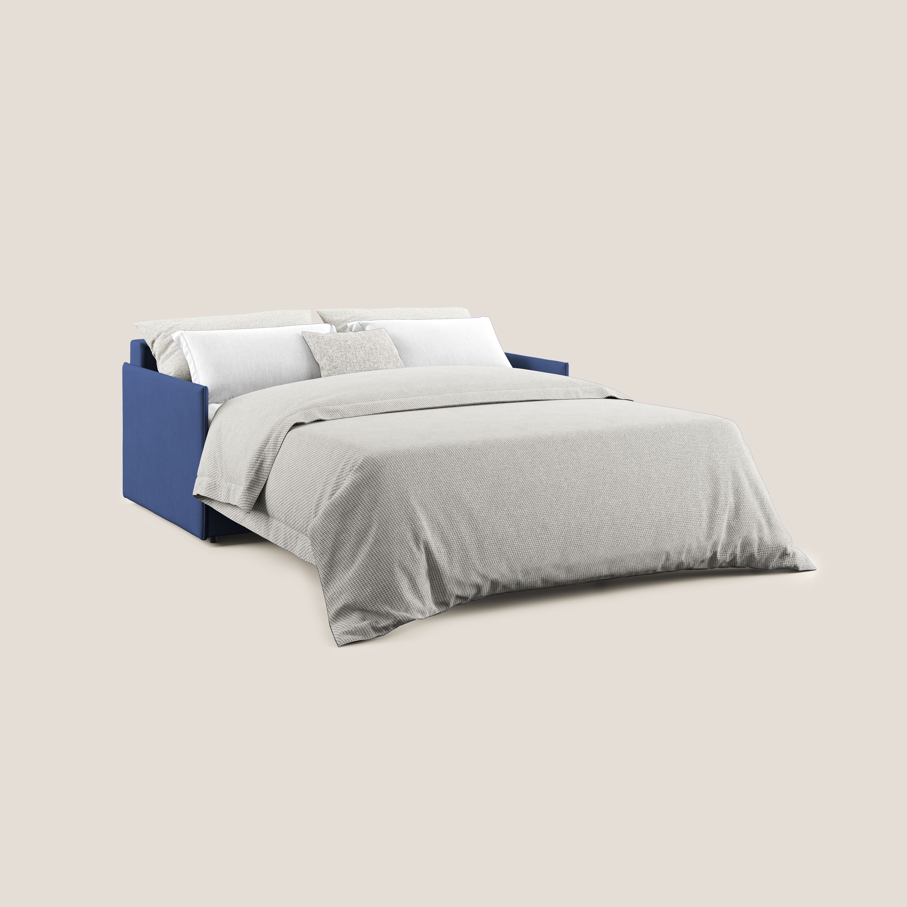 Evans canapé convertible en tissu doux imperméable T02 bleu - Image 2