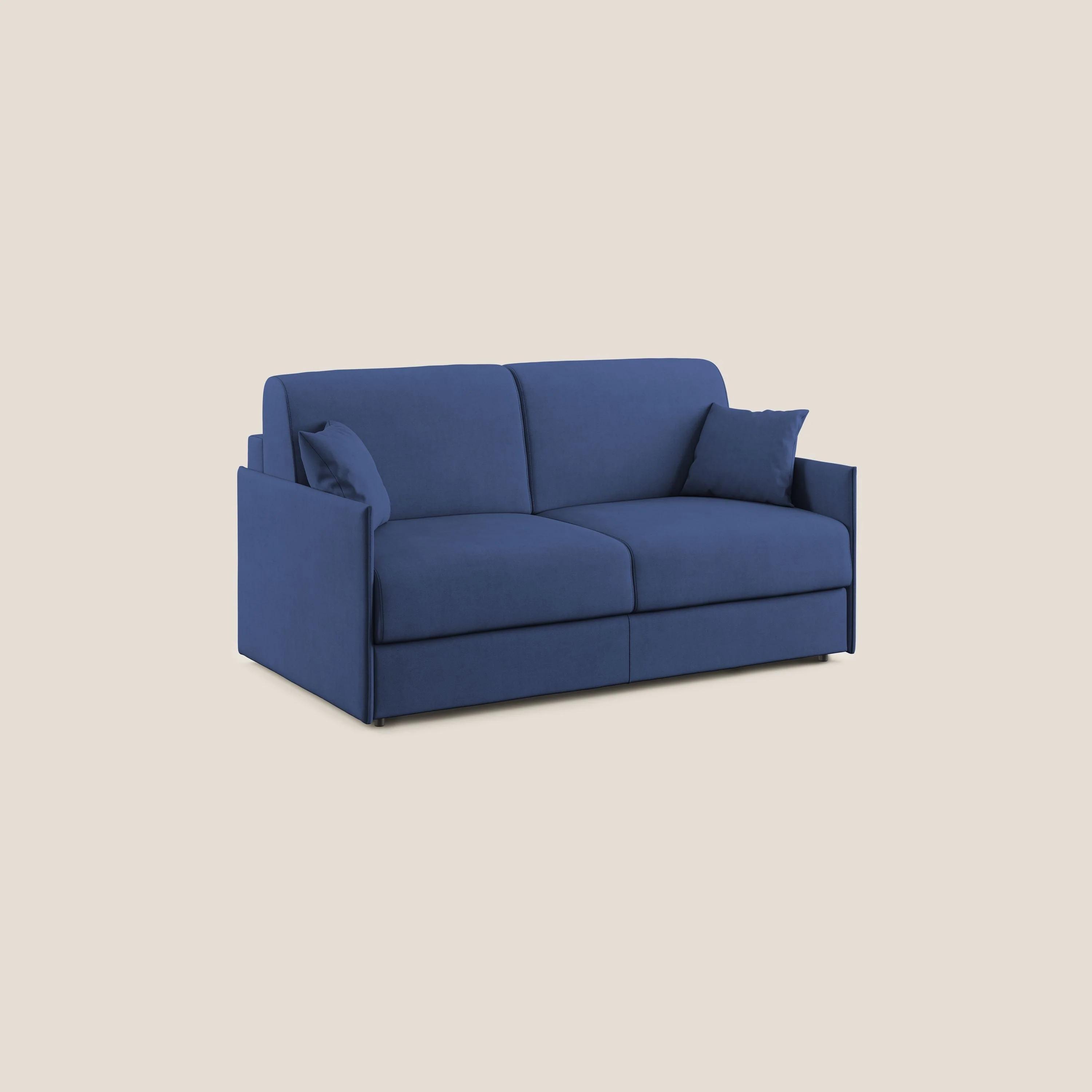 Evans canapé convertible en tissu doux imperméable T02 bleu - Image 3