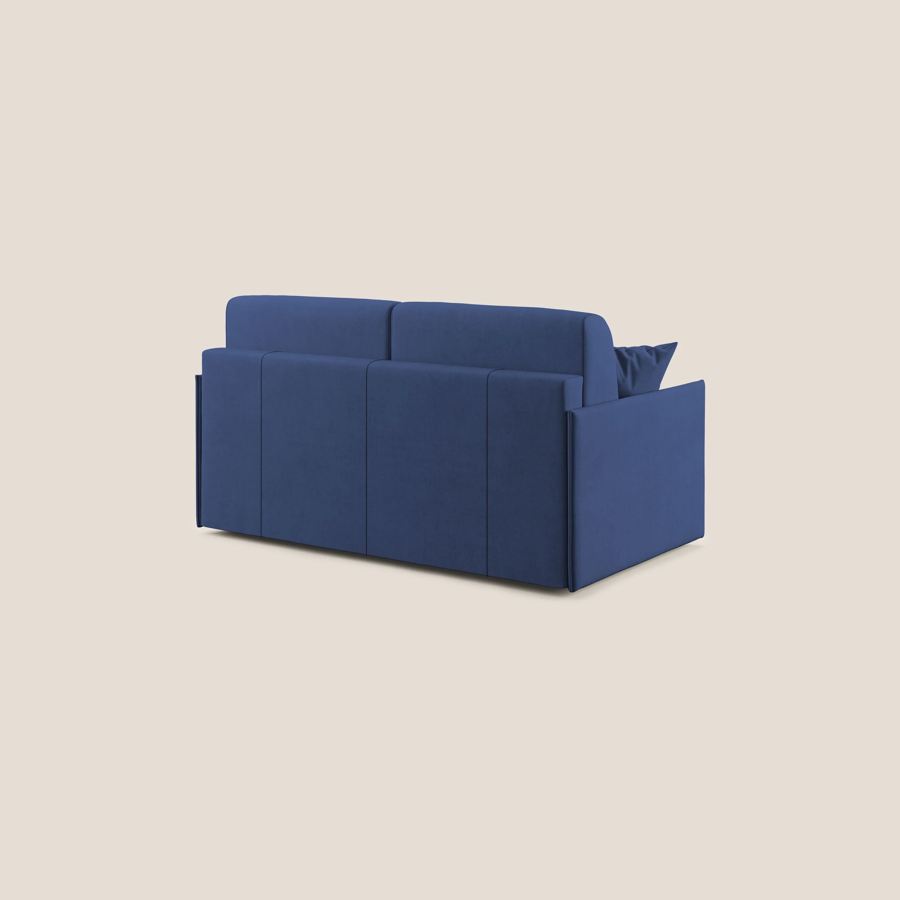 Evans canapé convertible en tissu doux imperméable T02 bleu - Image 5
