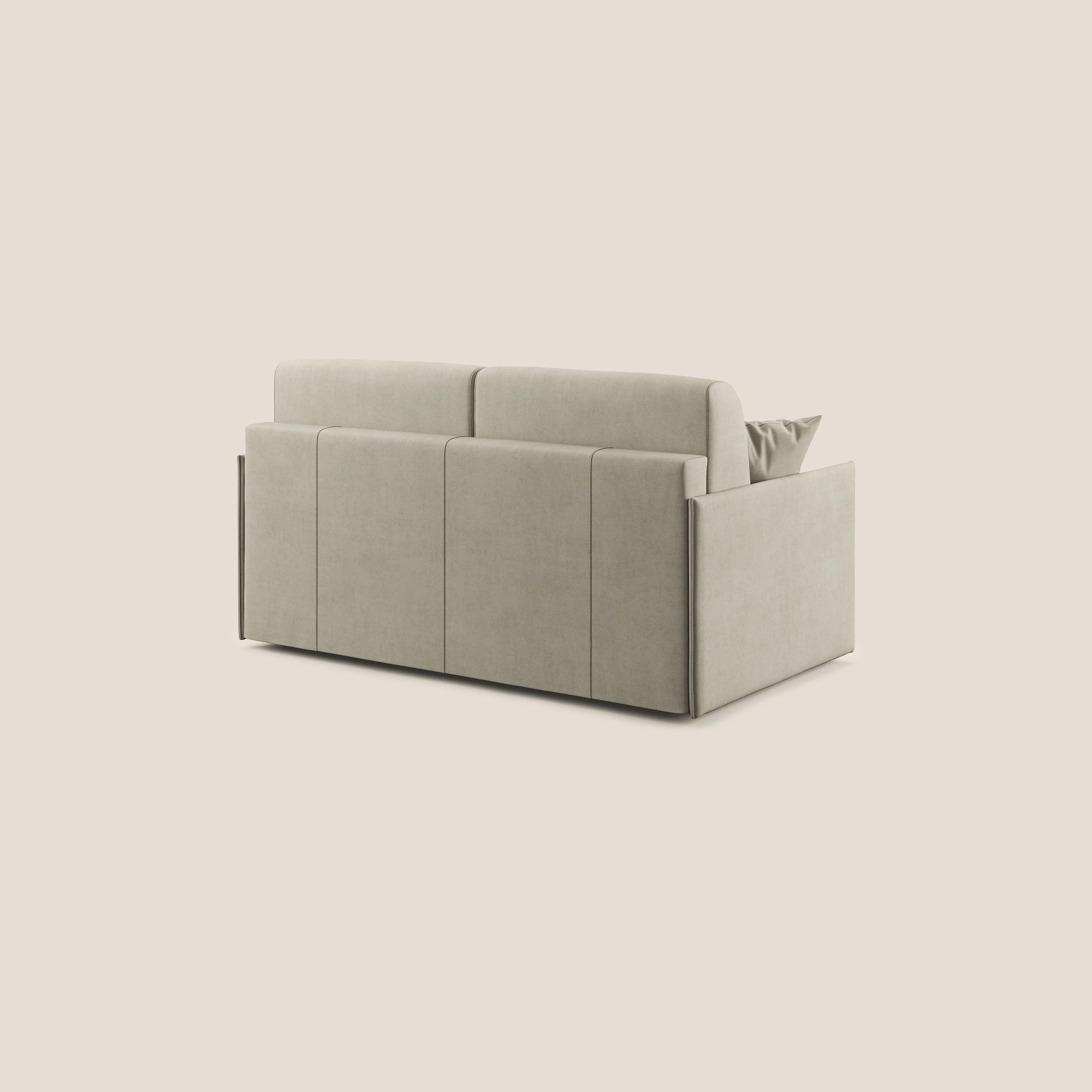 Evans canapé convertible en tissu doux imperméable T02 crème - Image 7