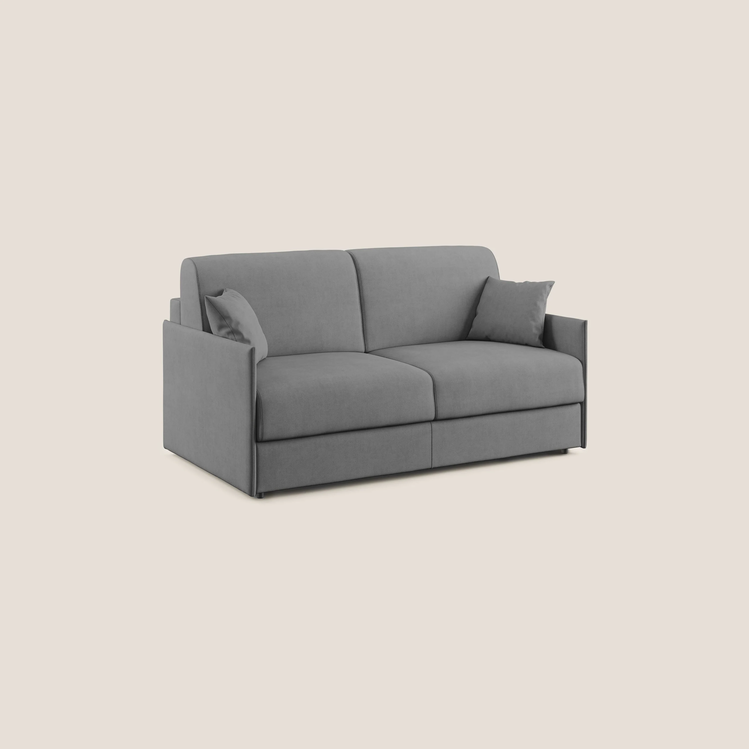 Evans canapé convertible en tissu doux imperméable T02 gris - Image 3