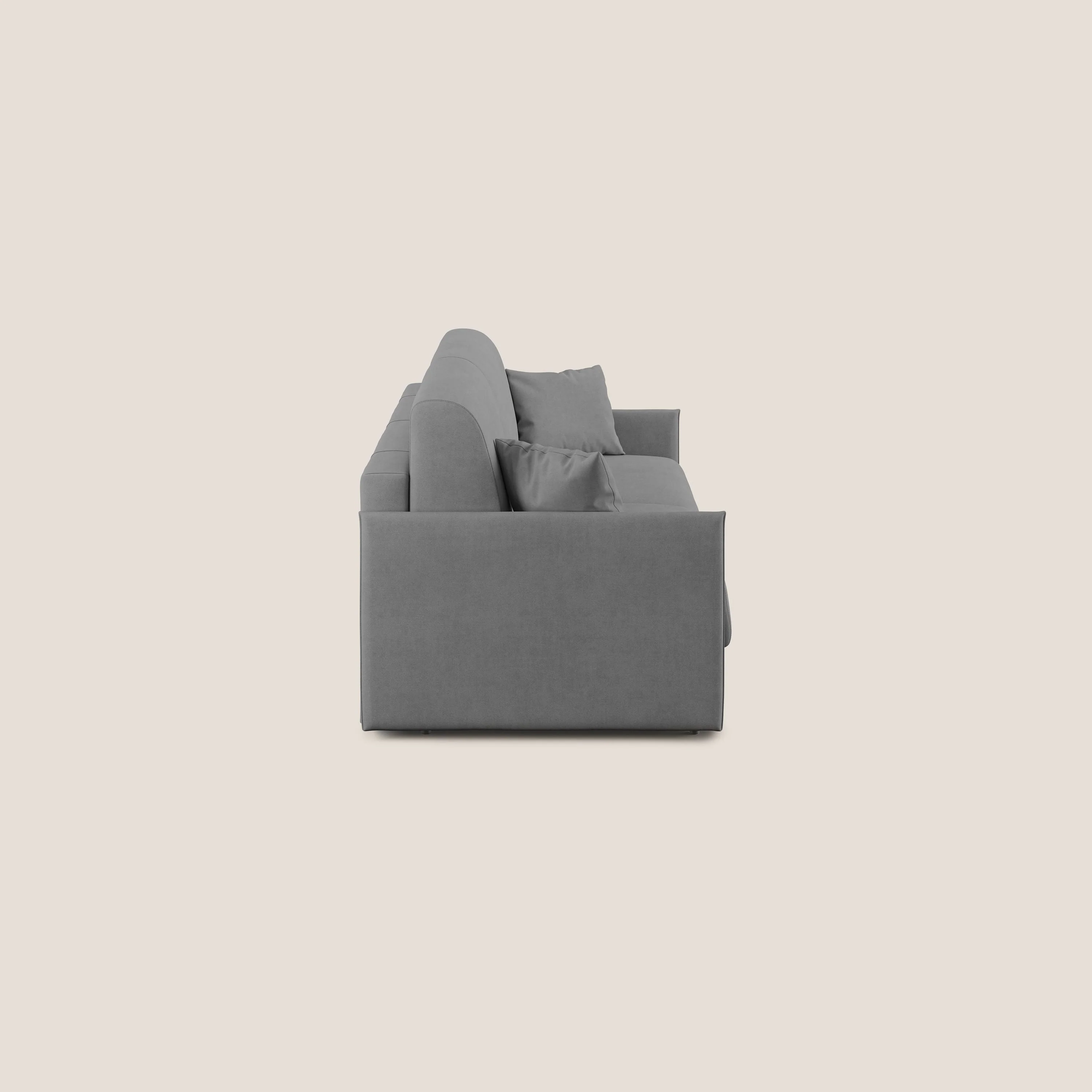 Evans canapé convertible en tissu doux imperméable T02 gris - Image 4