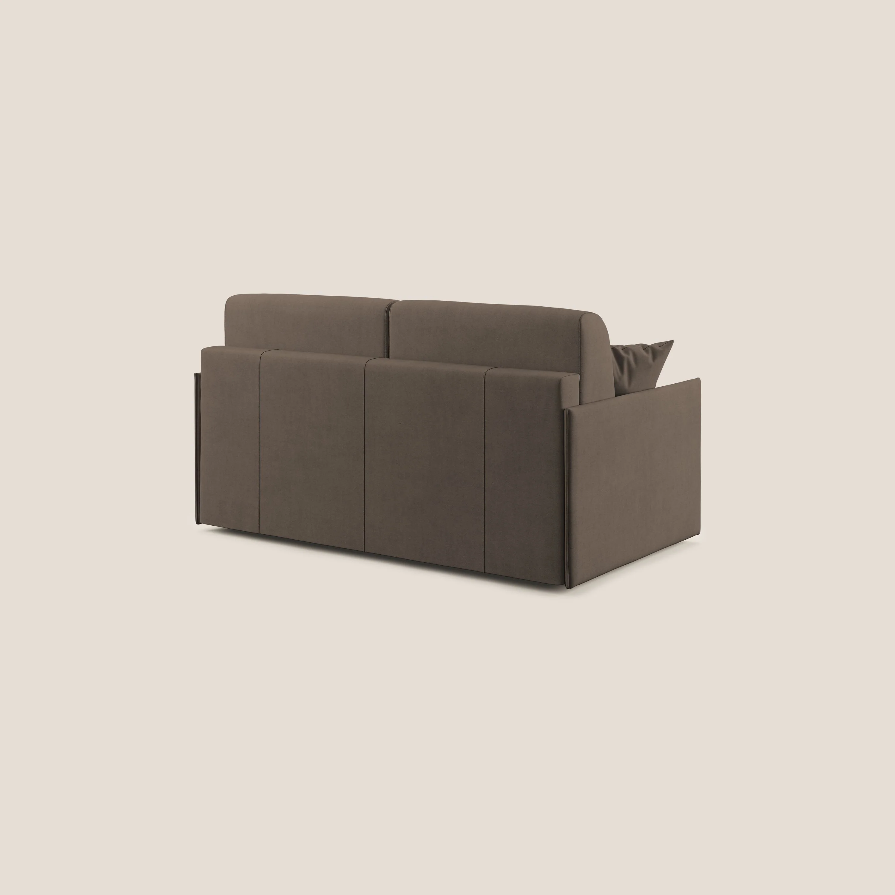 Evans canapé convertible en tissu doux imperméable T02 marron - Image 5