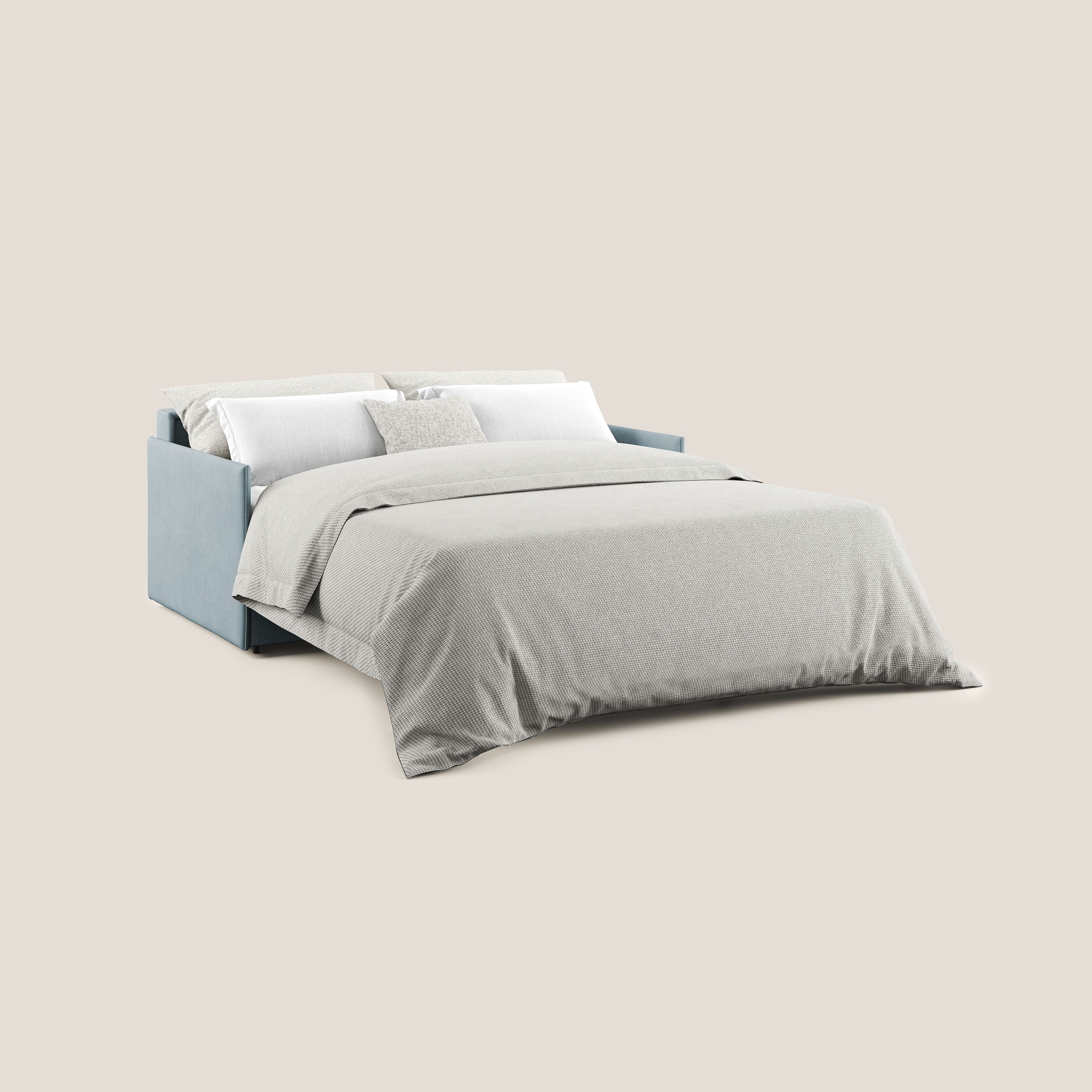 Evans canapé convertible en tissu doux imperméable T02 sucre glace - Image 2