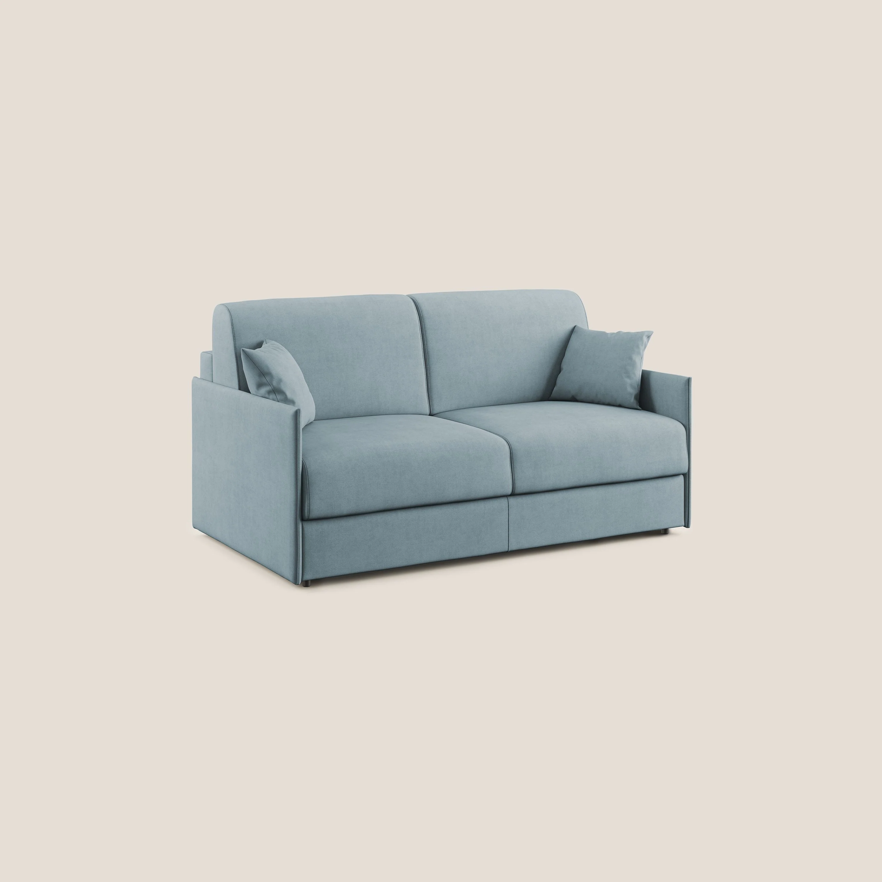 Evans canapé convertible en tissu doux imperméable T02 sucre glace - Image 3