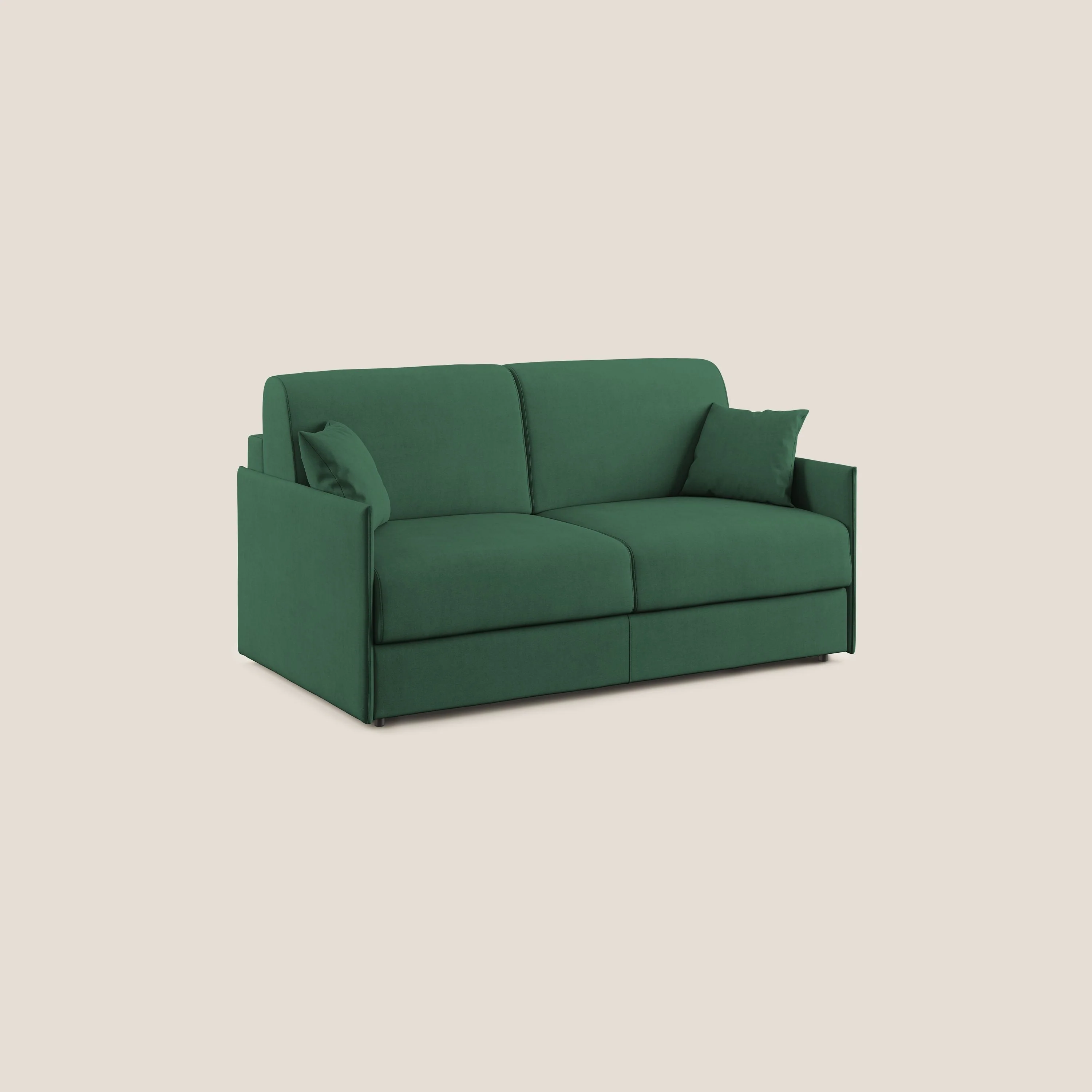 Evans canapé convertible en tissu doux imperméable T02 vert - Image 3