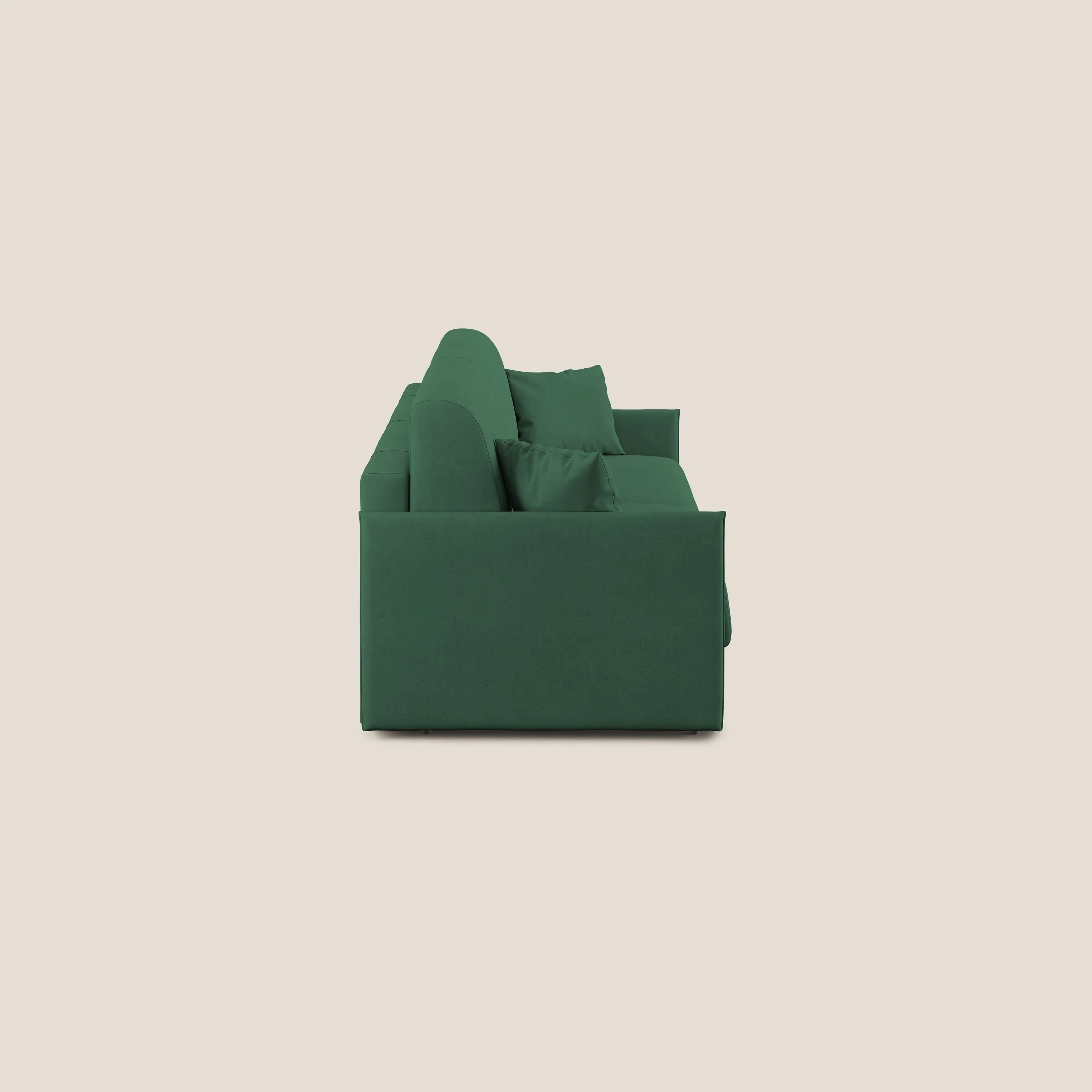 Evans canapé convertible en tissu doux imperméable T02 vert - Image 4