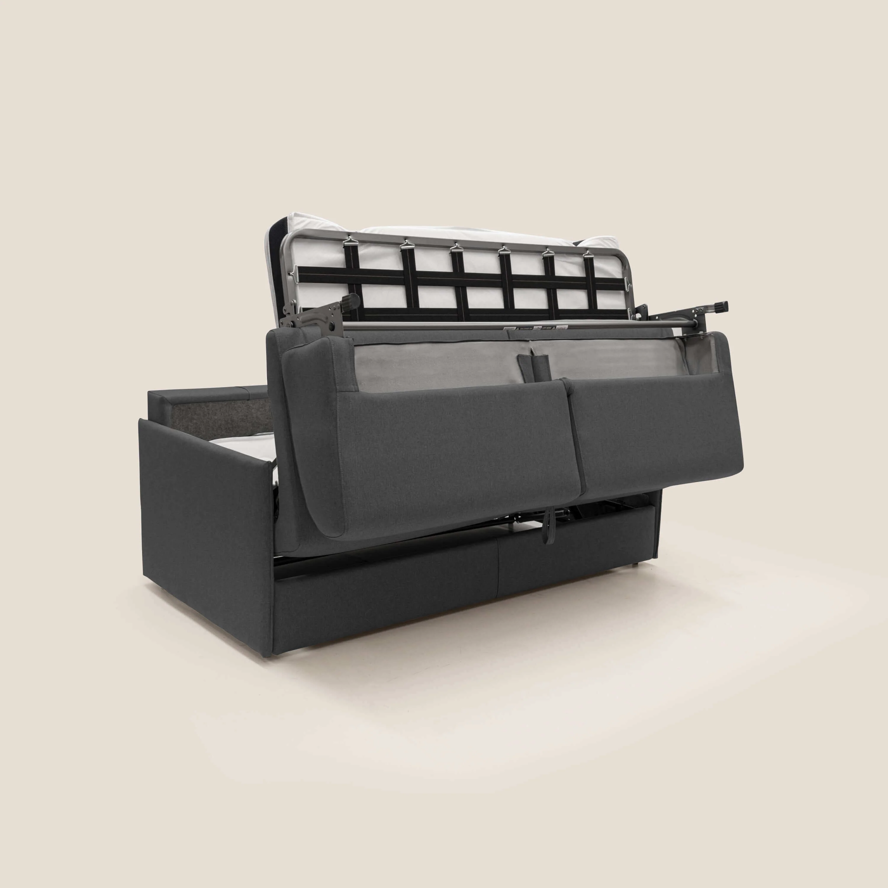 Evans Canapé convertible en tissu imperméable T13 anthracite - Image 3