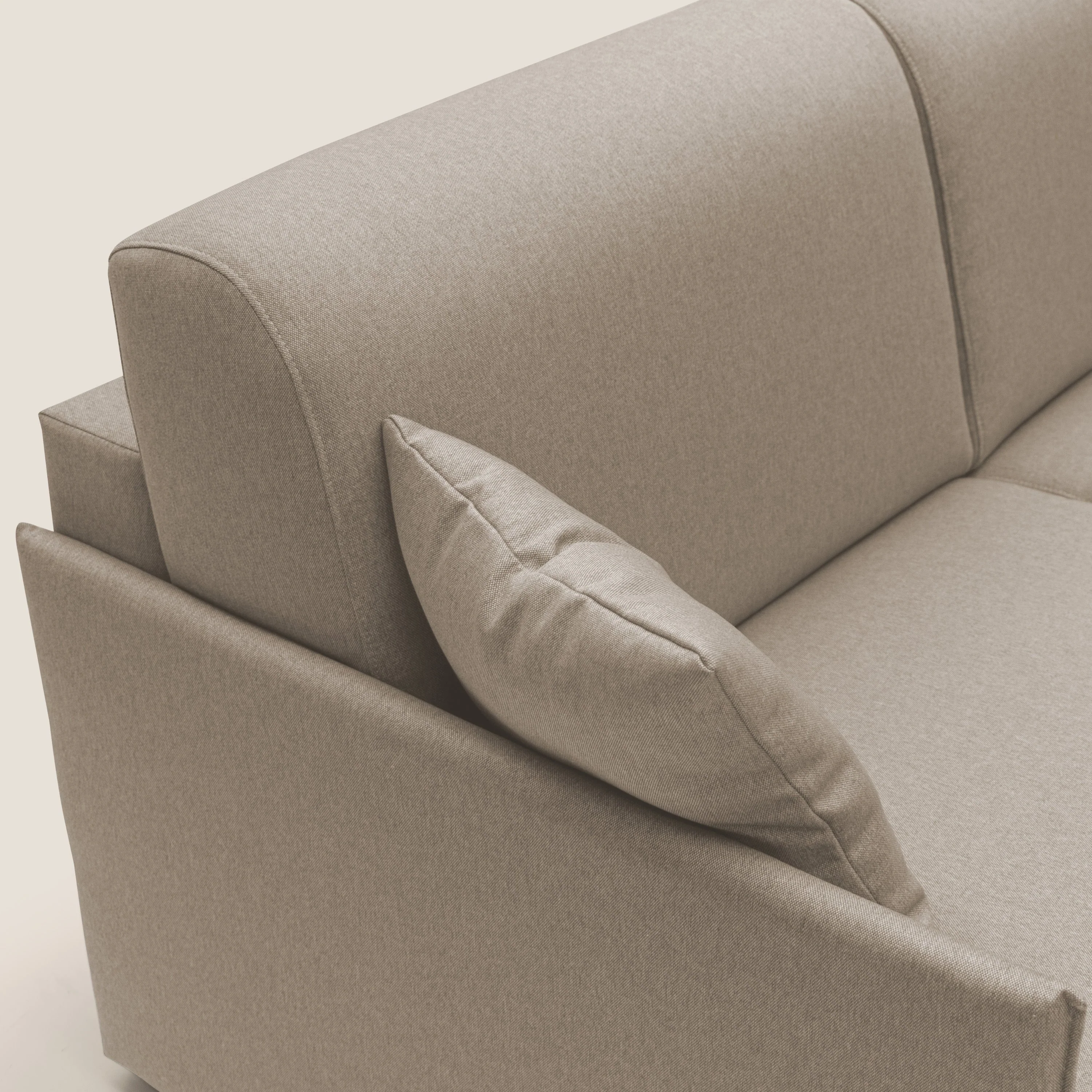 Evans Canapé convertible en tissu imperméable T13 beige - Image 7