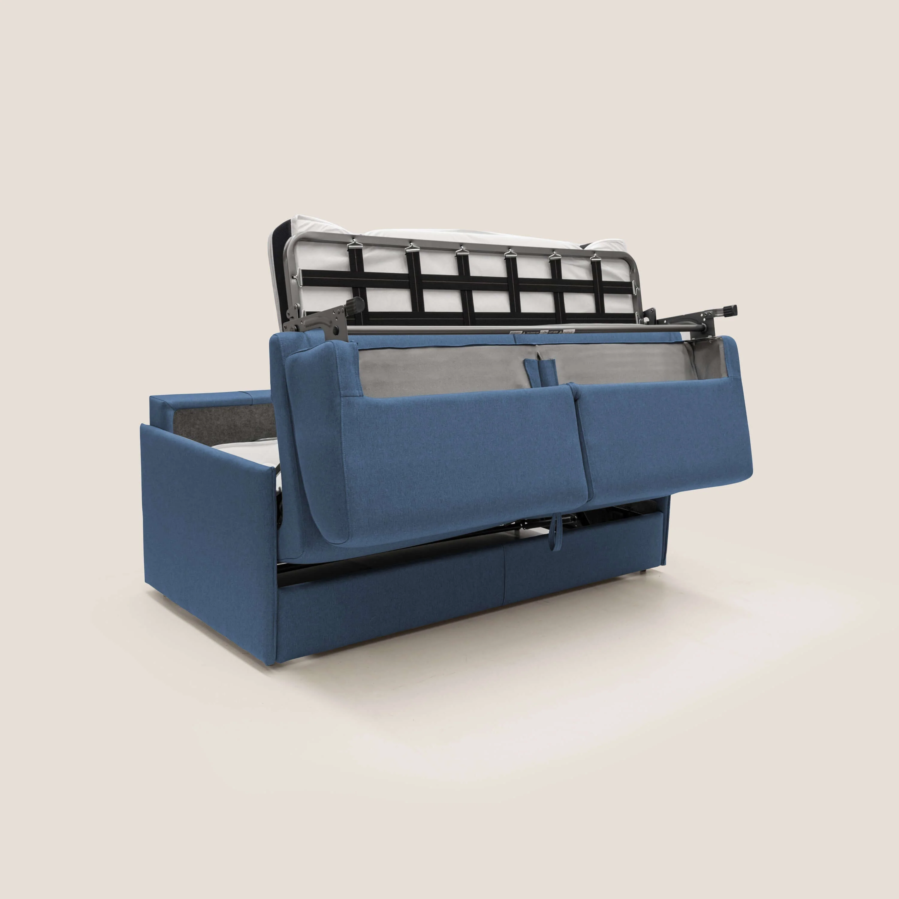 Evans Canapé convertible en tissu imperméable T13 bleu - Image 3