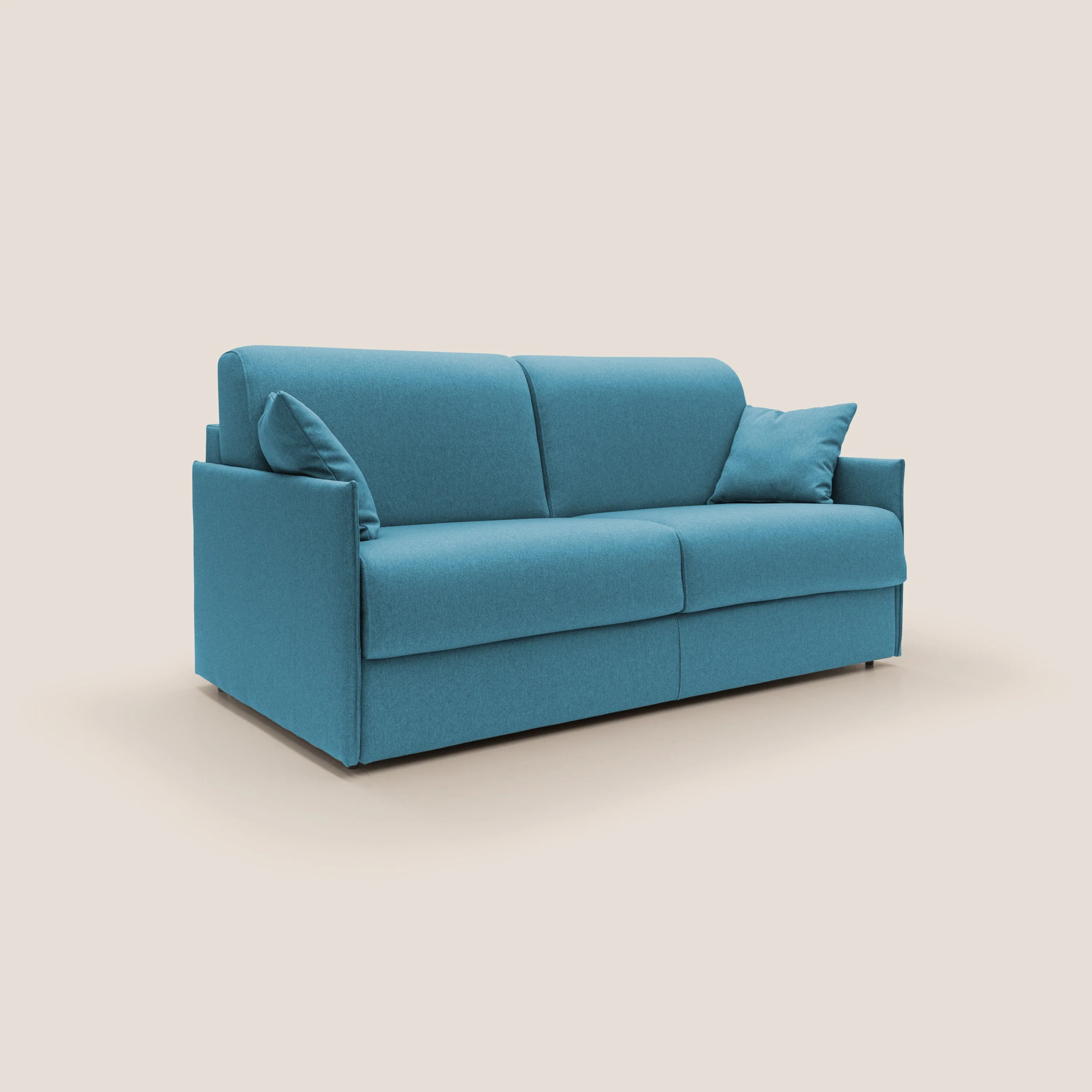 Evans Canapé convertible en tissu imperméable T13 bleu clair - Image 4