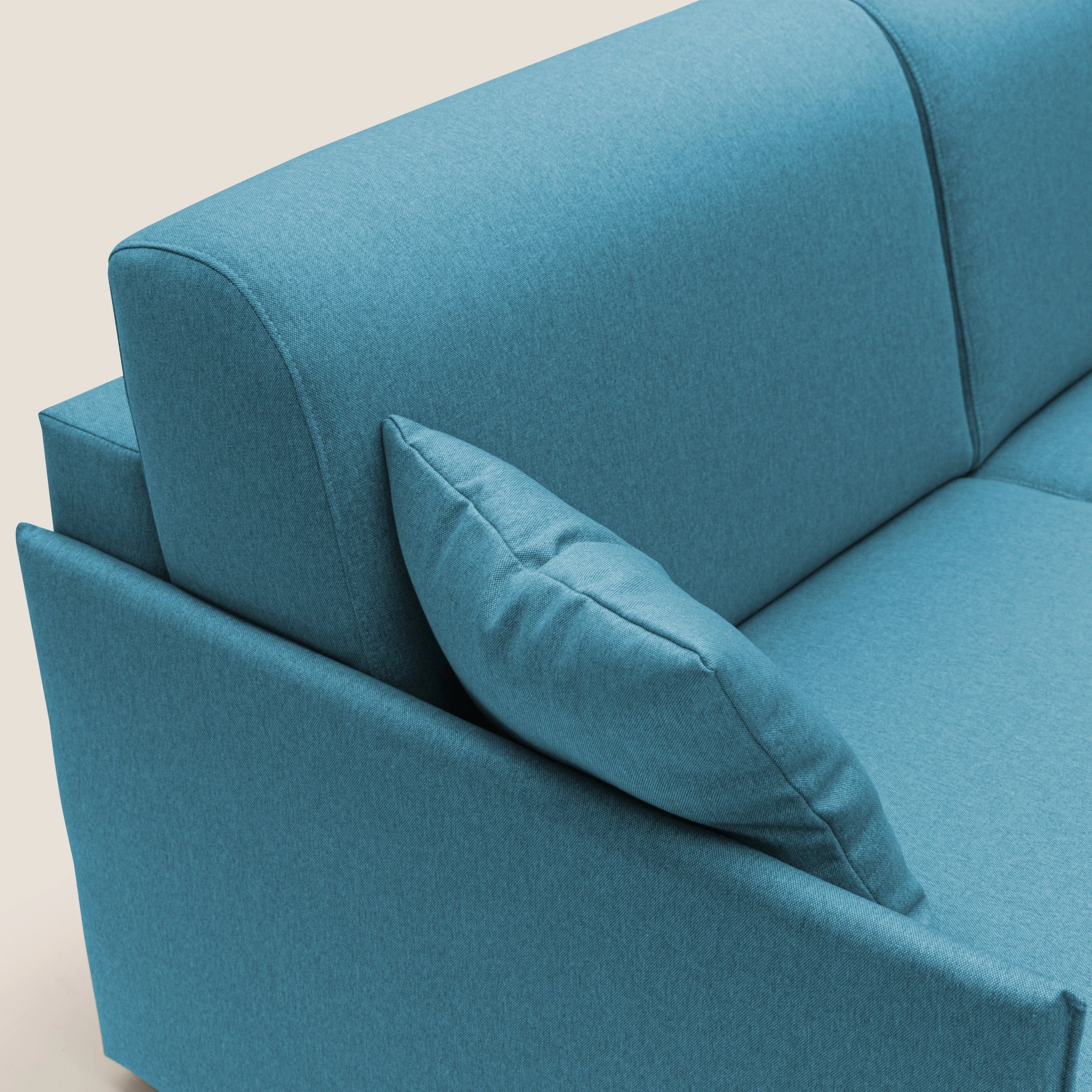 Evans Canapé convertible en tissu imperméable T13 bleu clair - Image 7