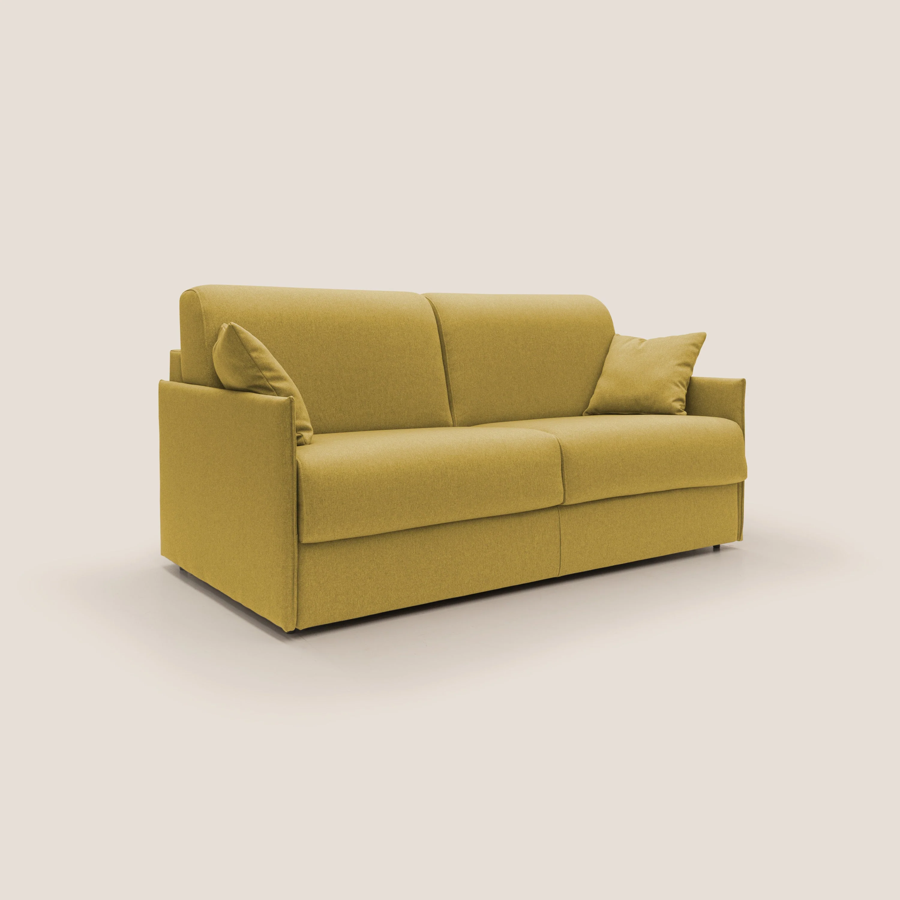 Evans Canapé convertible en tissu imperméable T13 jaune - Image 4