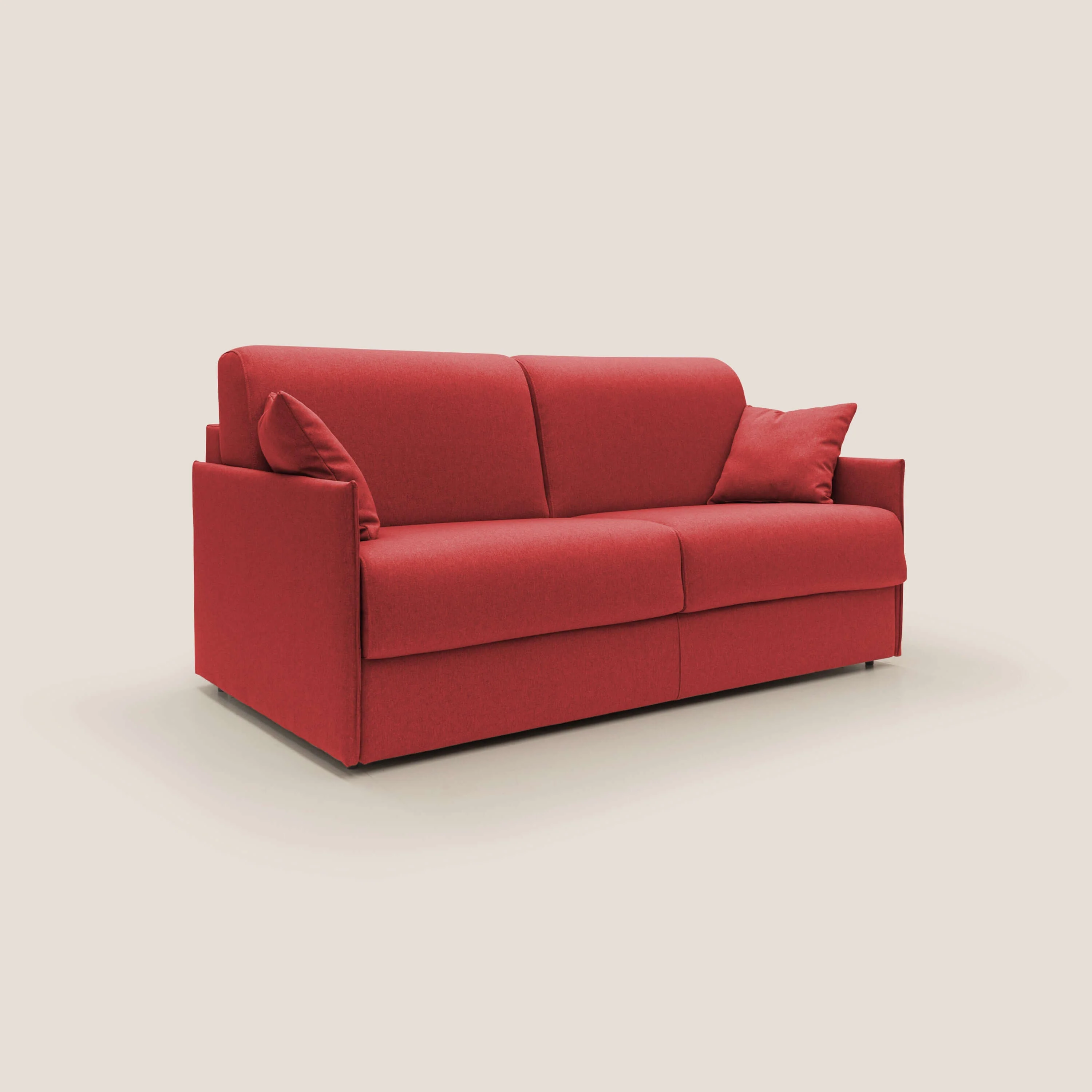 Evans Canapé convertible en tissu imperméable T13 rouge - Image 4