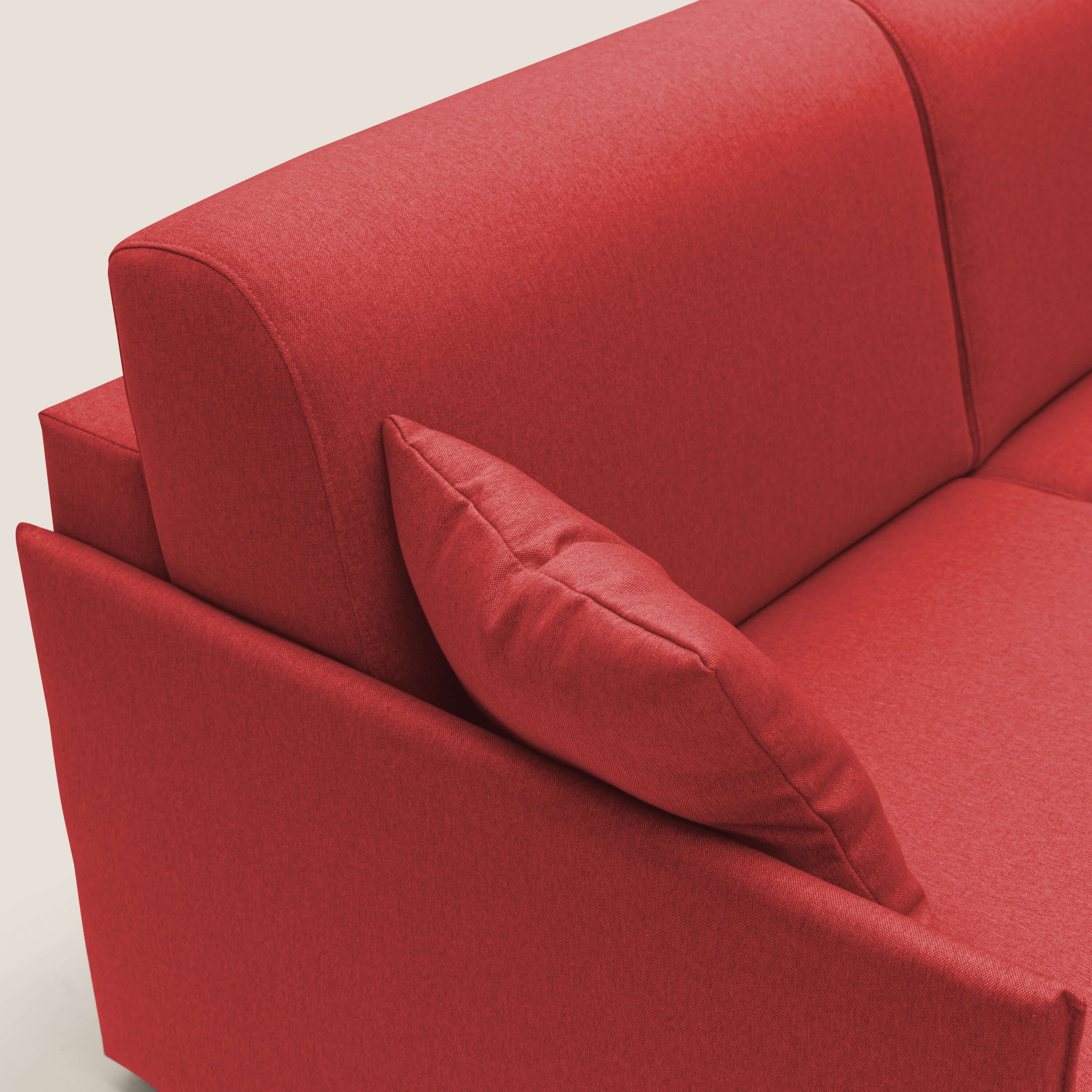 Evans Canapé convertible en tissu imperméable T13 rouge - Image 7