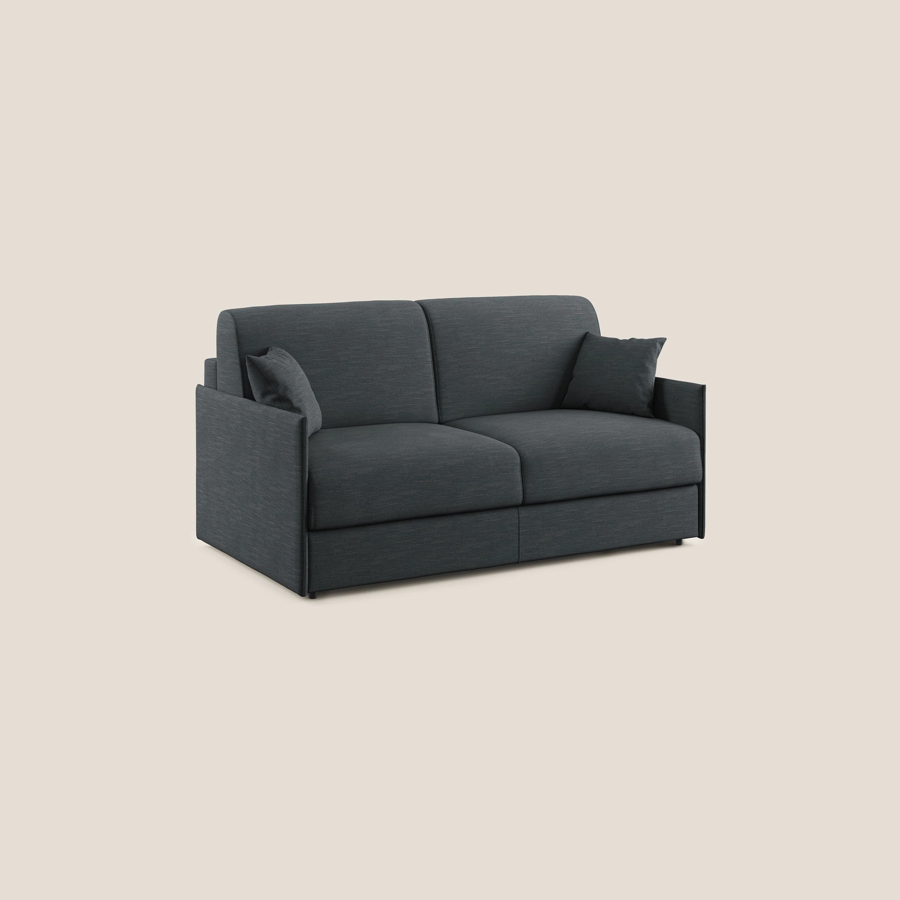 Evans canapé lit convertible en tissu recyclé anthracite - Image 3