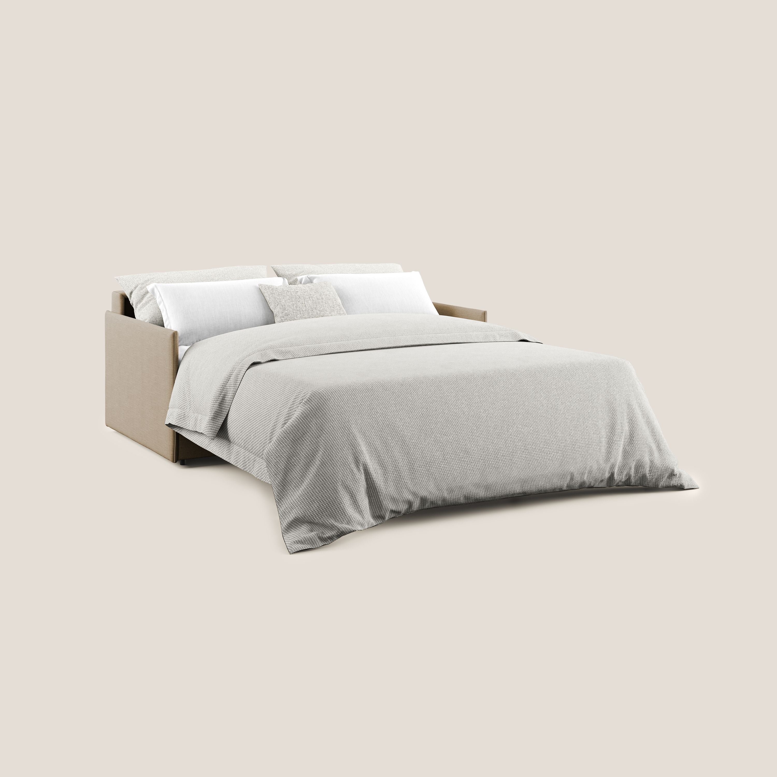 Evans canapé lit convertible en tissu recyclé beige - Image 2