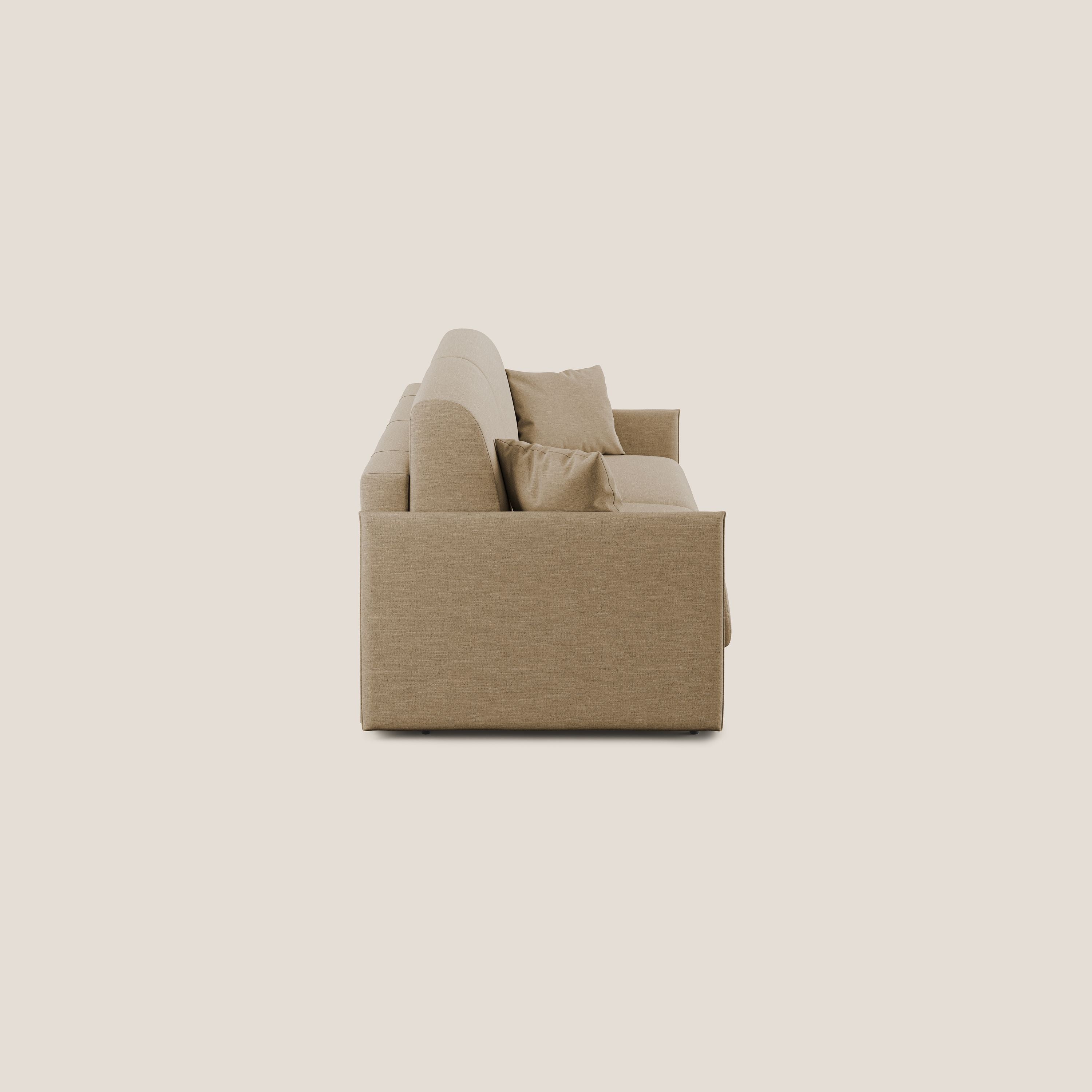 Evans canapé lit convertible en tissu recyclé beige - Image 4