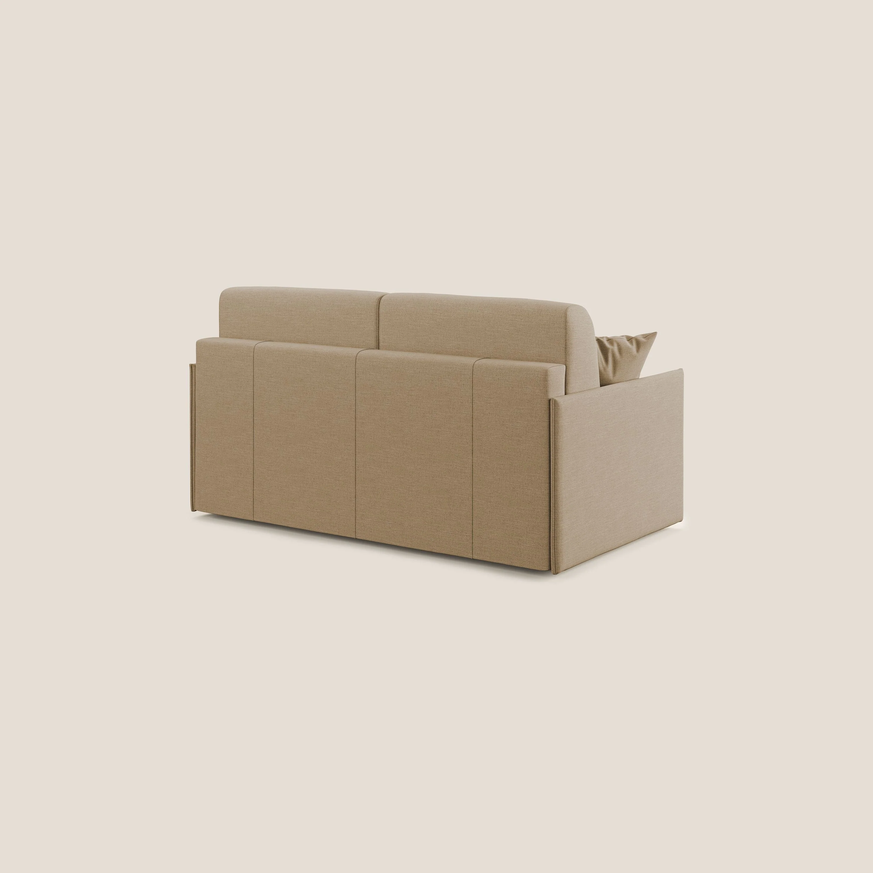 Evans canapé lit convertible en tissu recyclé beige - Image 5