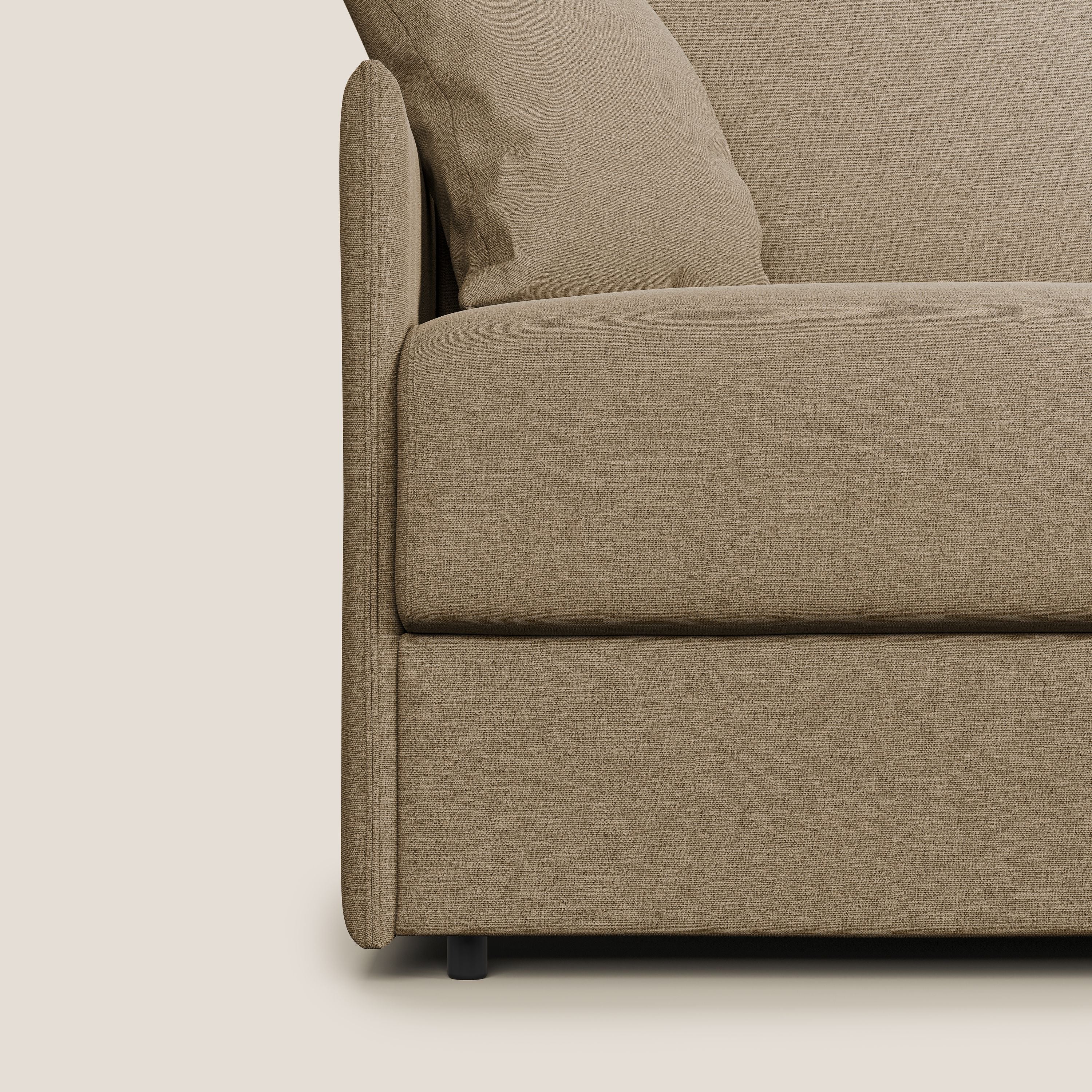 Evans canapé lit convertible en tissu recyclé beige - Image 8