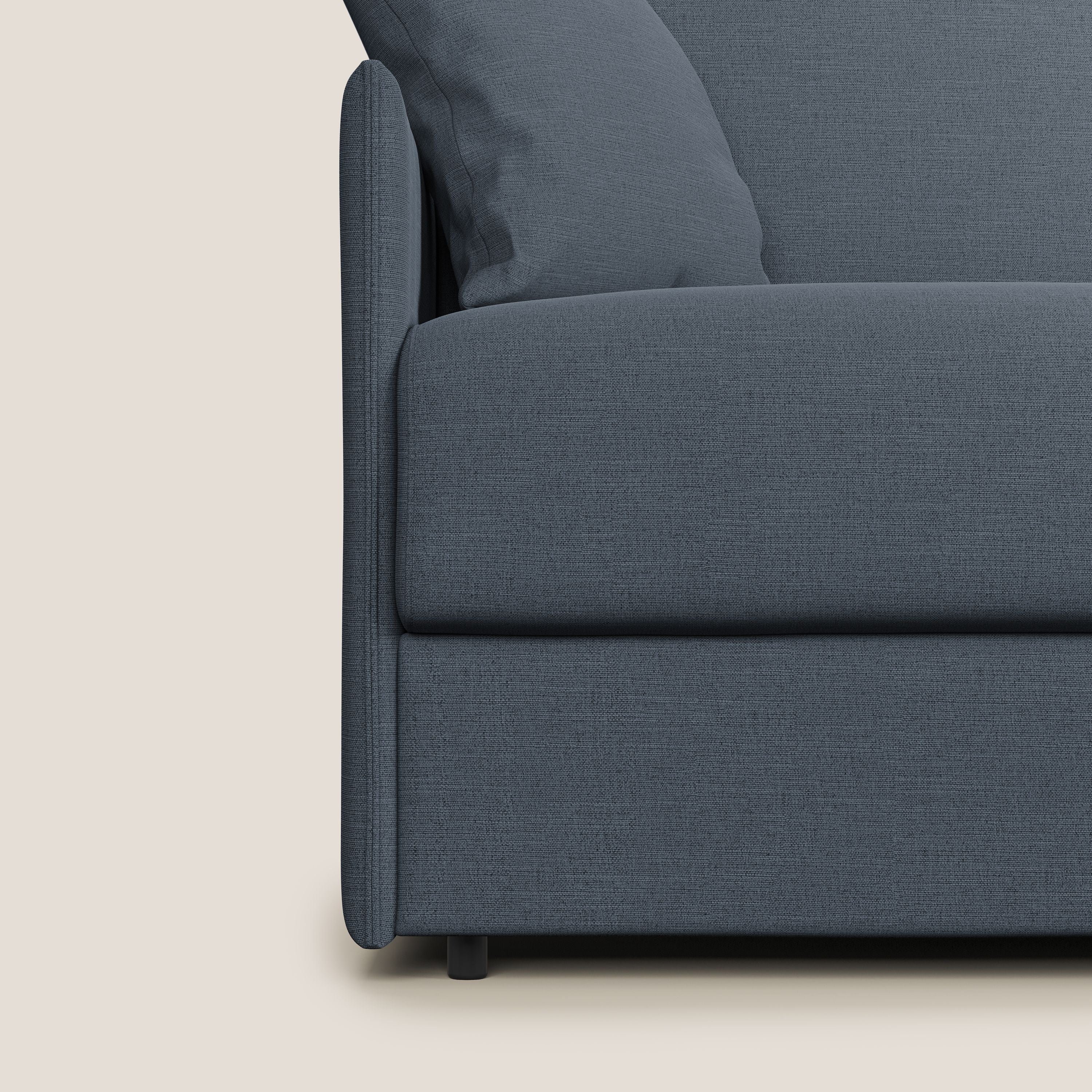 Evans canapé lit convertible en tissu recyclé bleu - Image 8
