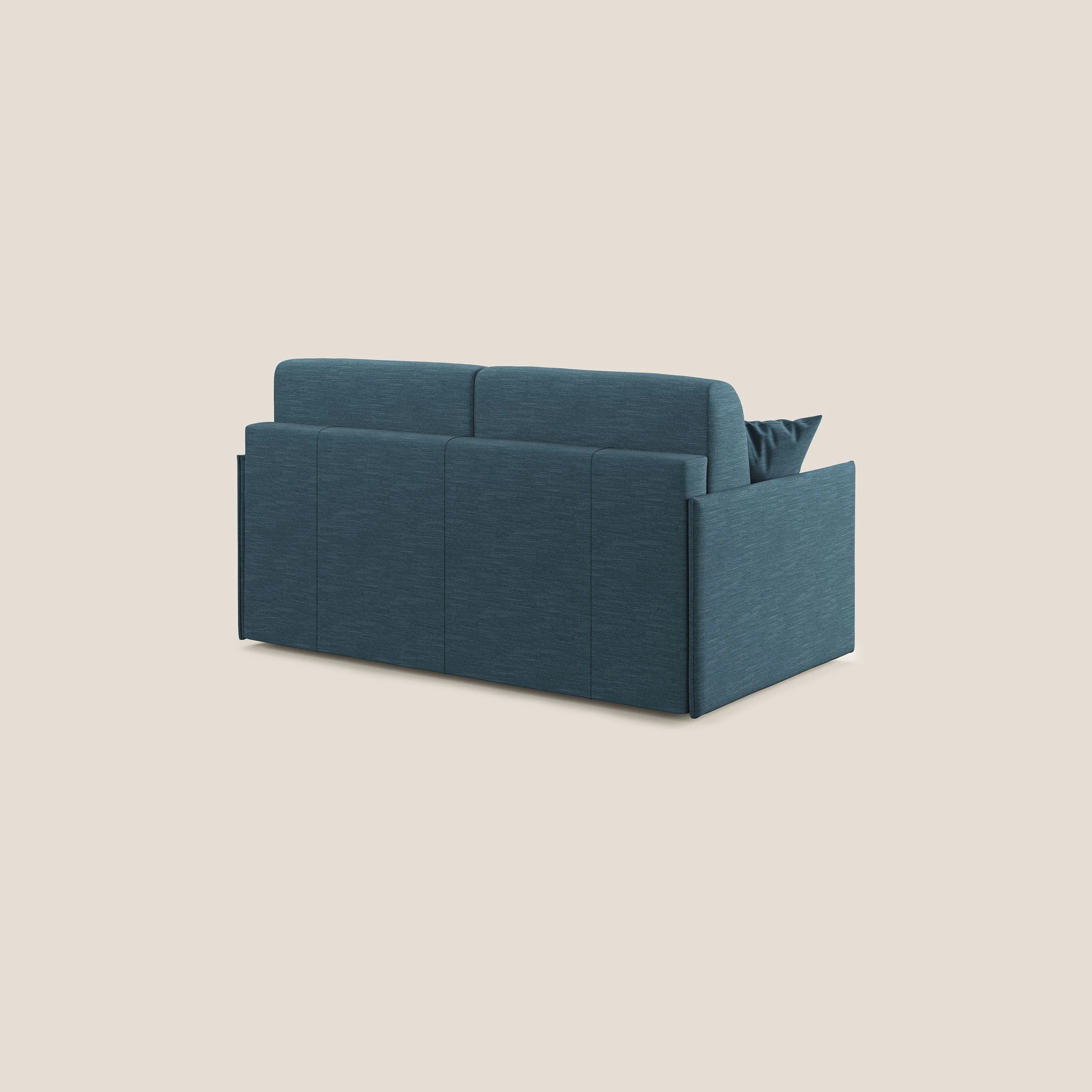 Evans canapé lit convertible en tissu recyclé bleu canard - Image 5