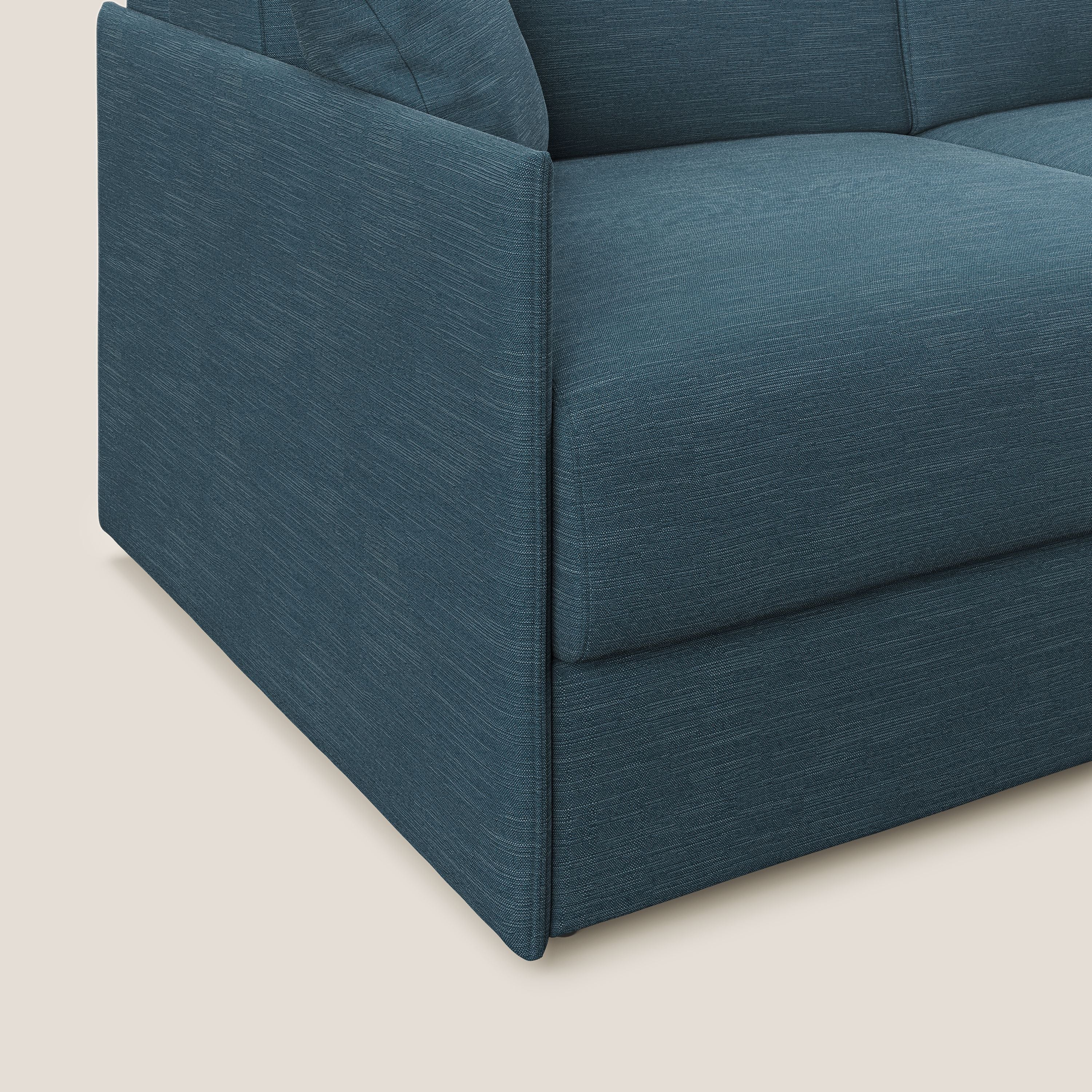 Evans canapé lit convertible en tissu recyclé bleu canard - Image 6