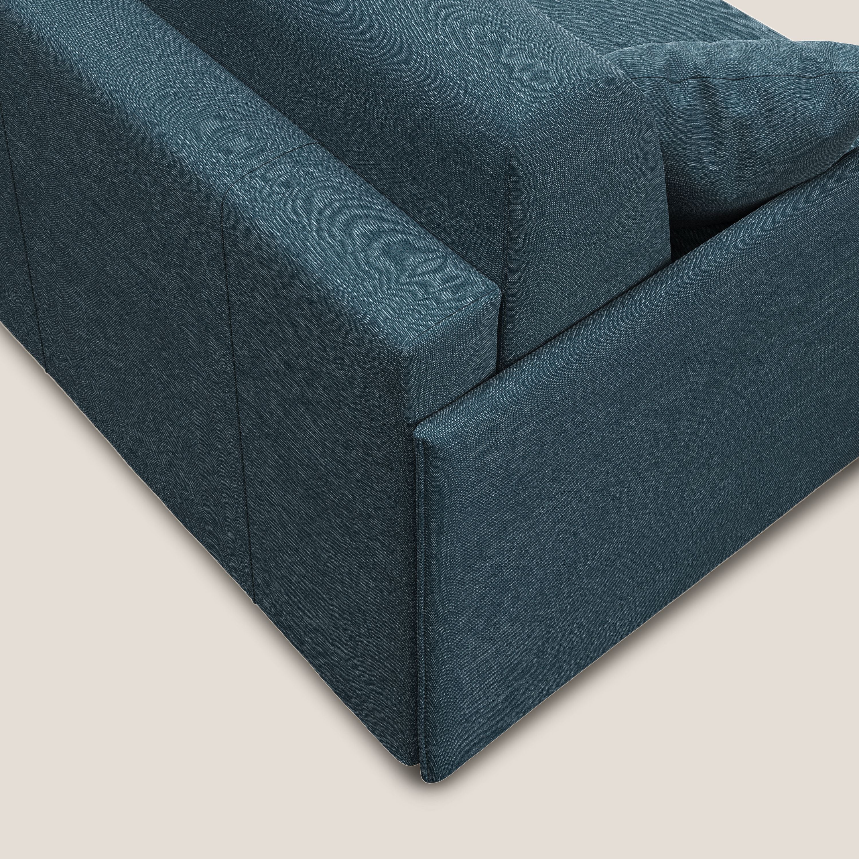 Evans canapé lit convertible en tissu recyclé bleu canard - Image 7