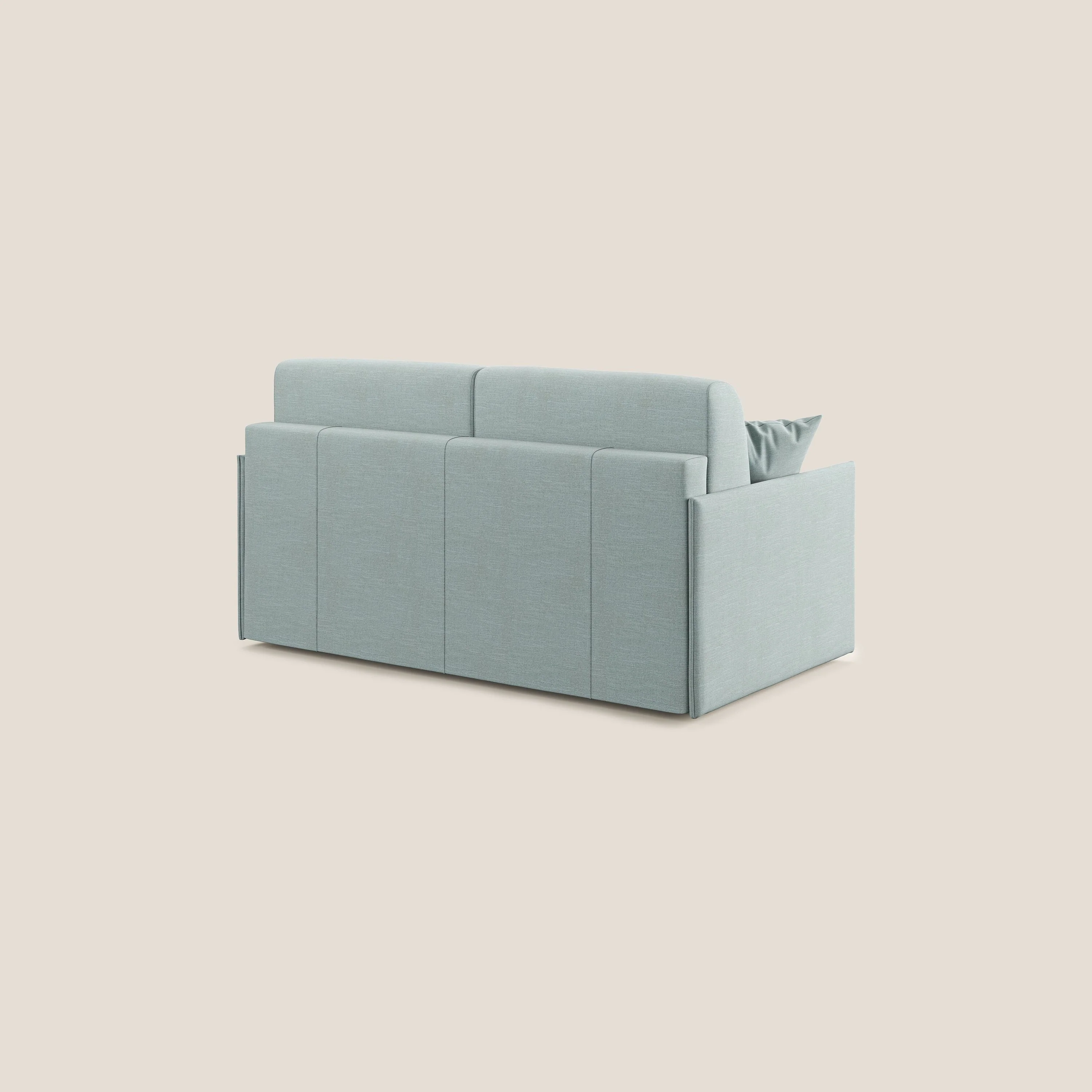 Evans canapé lit convertible en tissu recyclé bleu ciel - Image 5