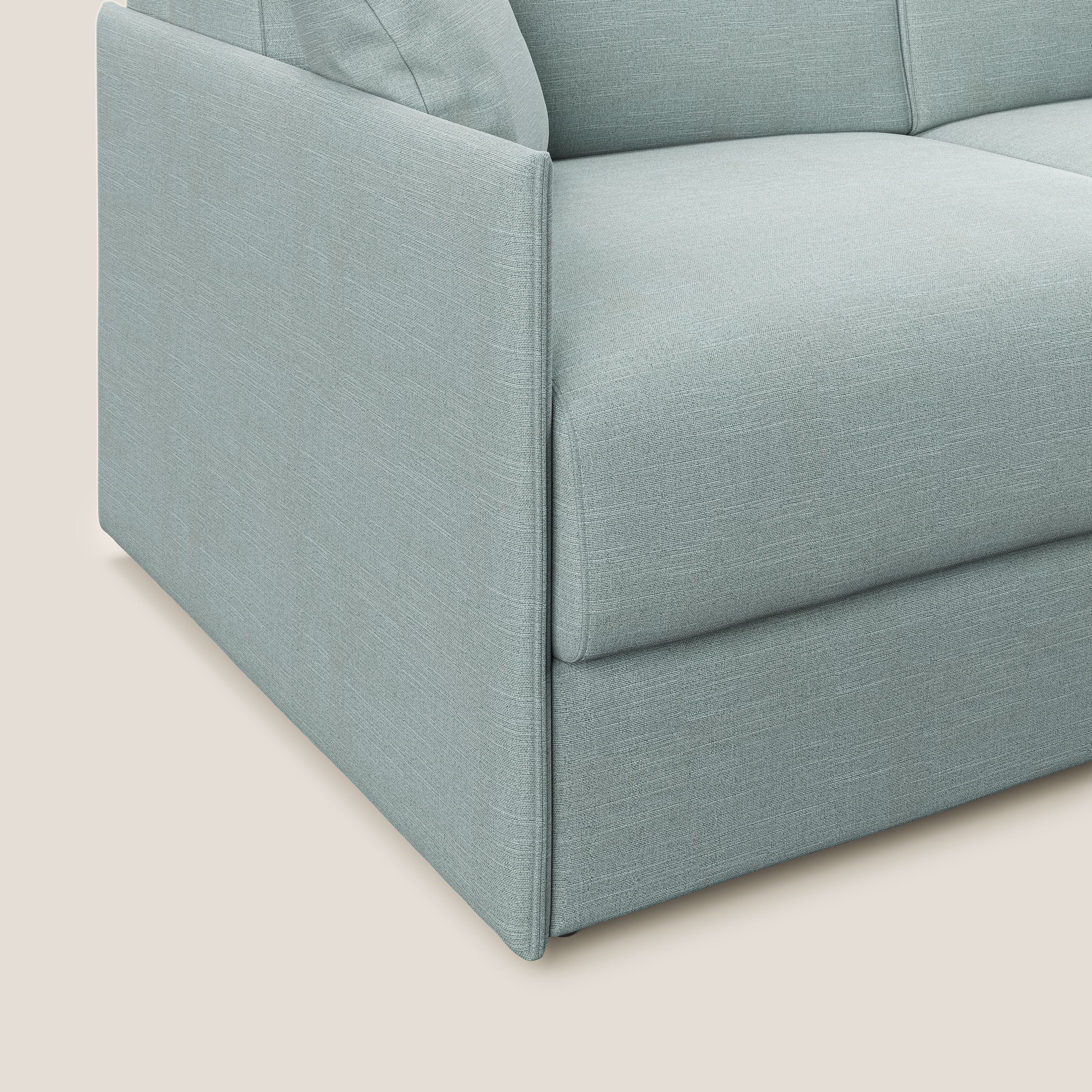Evans canapé lit convertible en tissu recyclé bleu ciel - Image 6