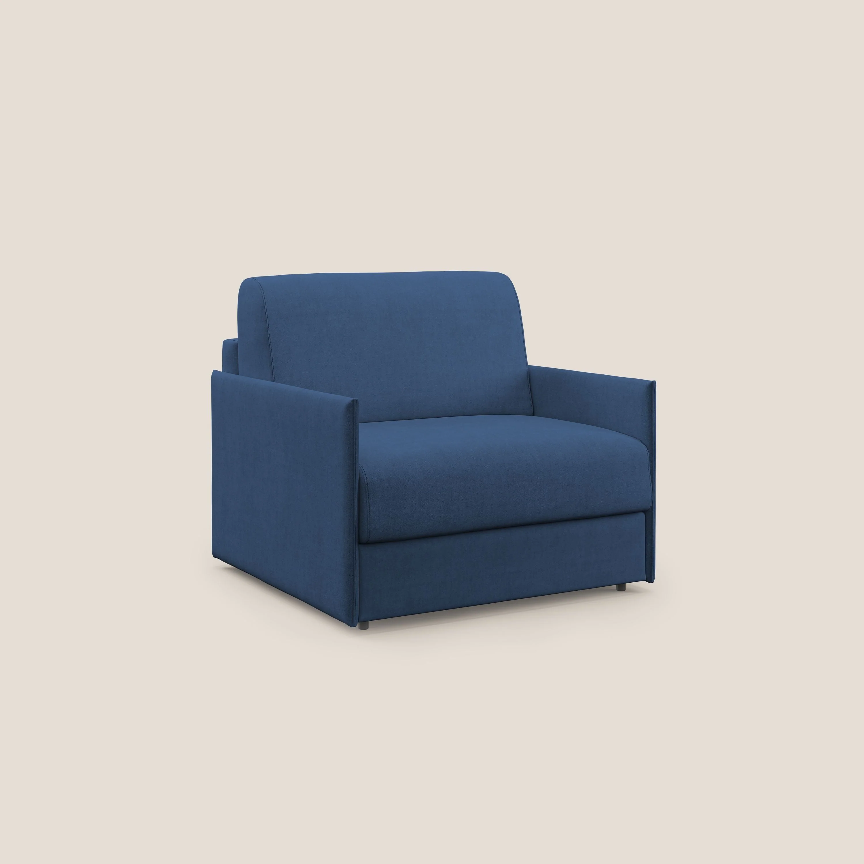 Evans fauteuil convertible en tissu imperméable T02 bleu - Image 2