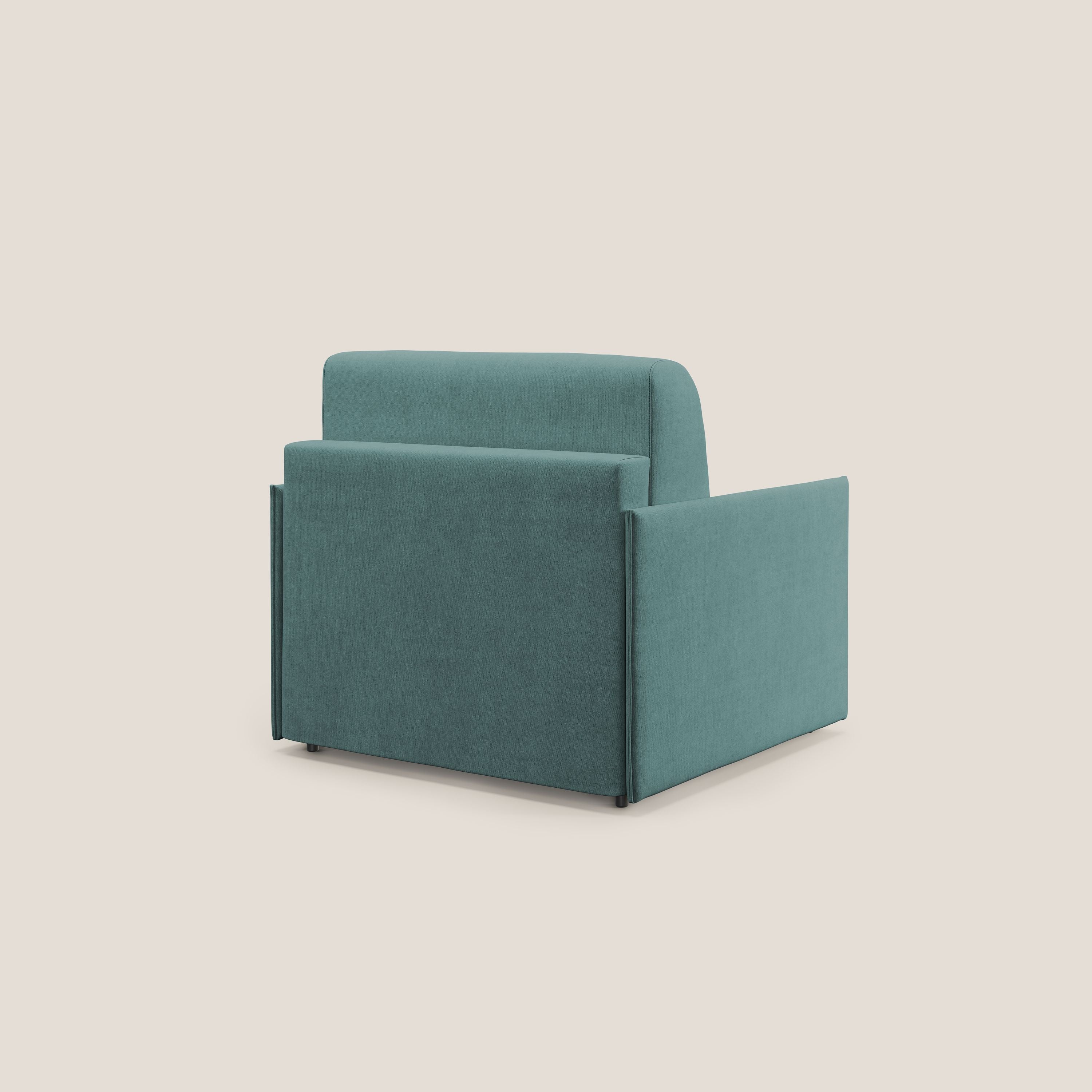 Evans fauteuil convertible en tissu imperméable T02 bleu canard - Image 3