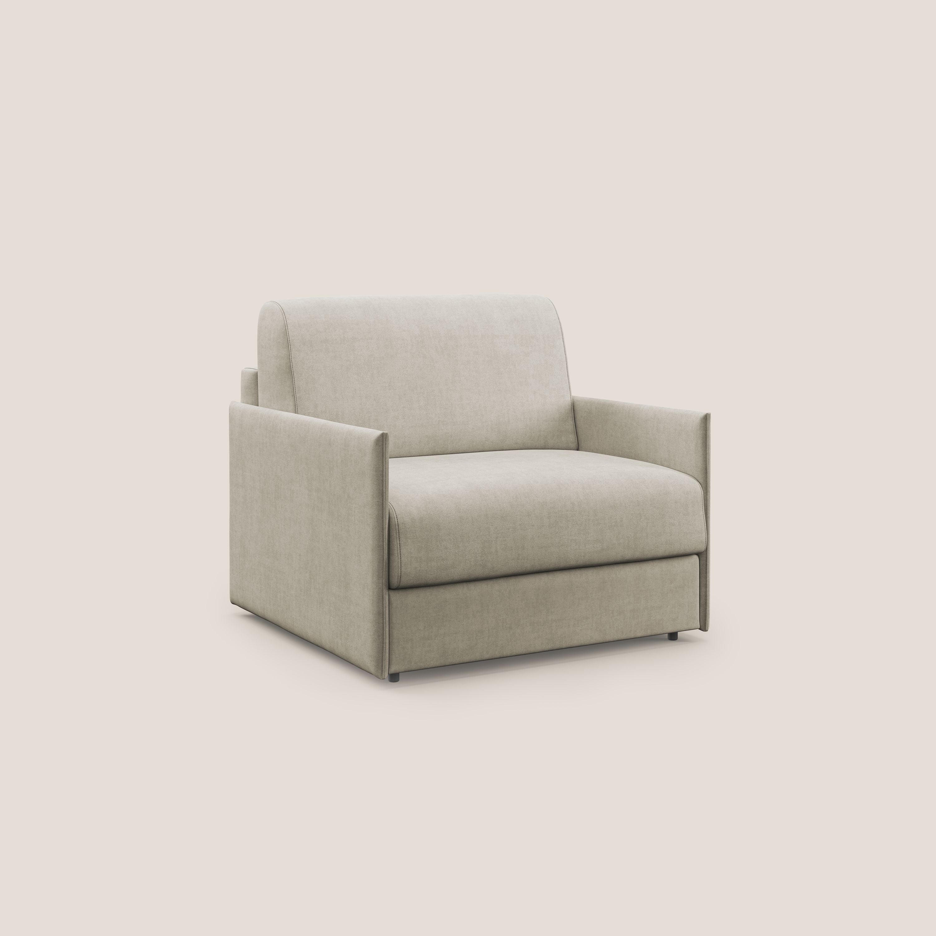 Evans fauteuil convertible en tissu imperméable T02 crème - Image 3