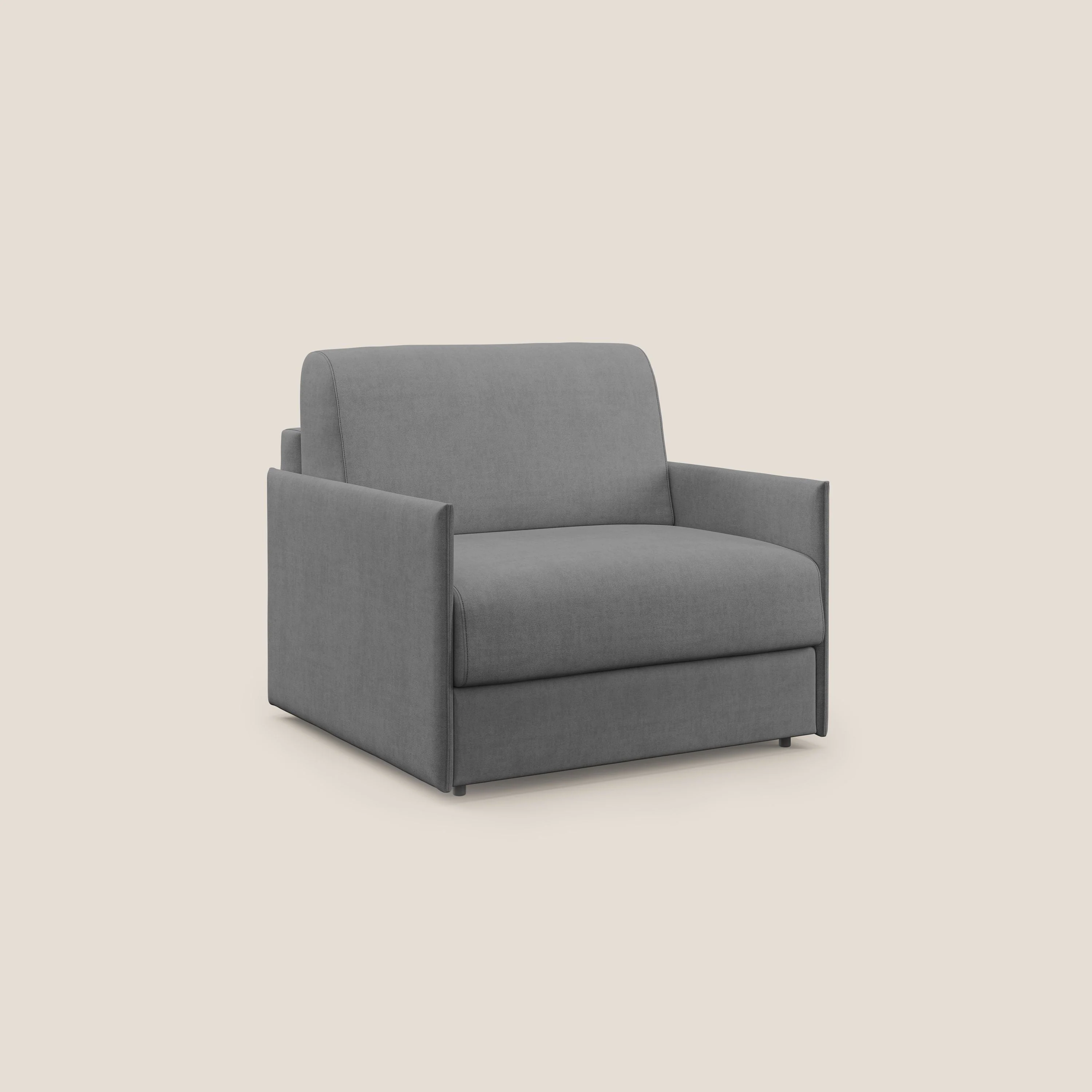 Evans fauteuil convertible en tissu imperméable T02 gris - Image 3