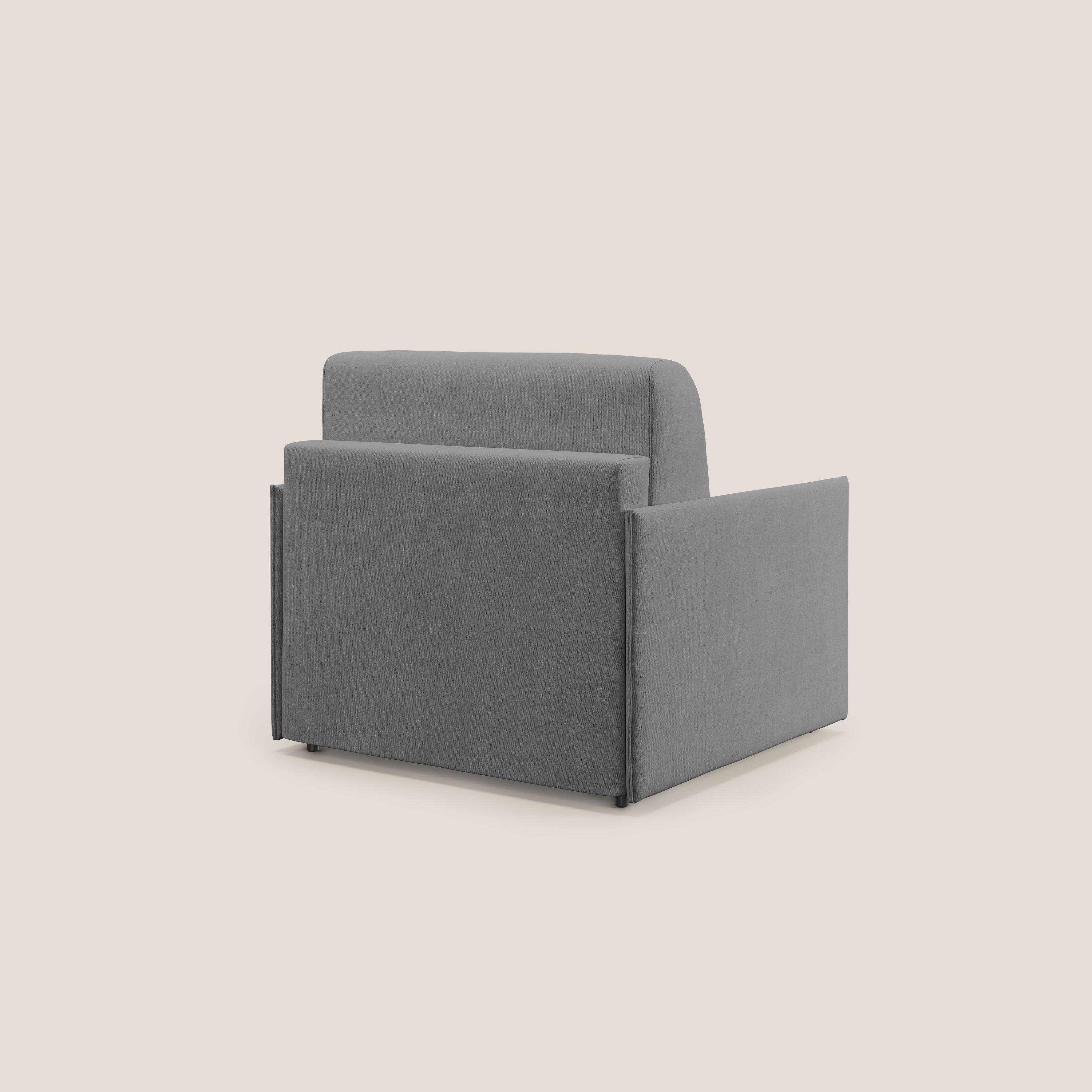 Evans fauteuil convertible en tissu imperméable T02 gris - Image 4
