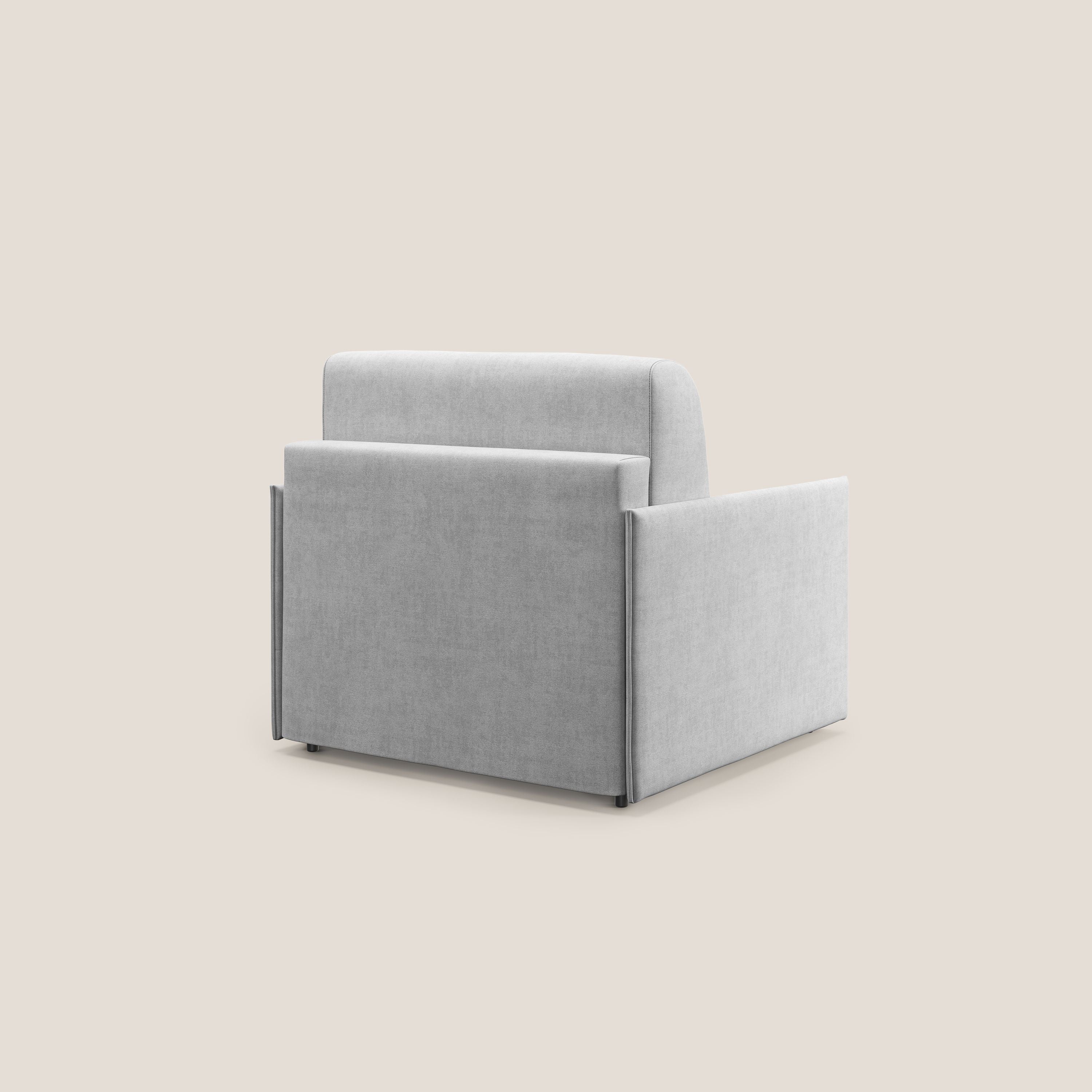 Evans fauteuil convertible en tissu imperméable T02 gris clair - Image 4