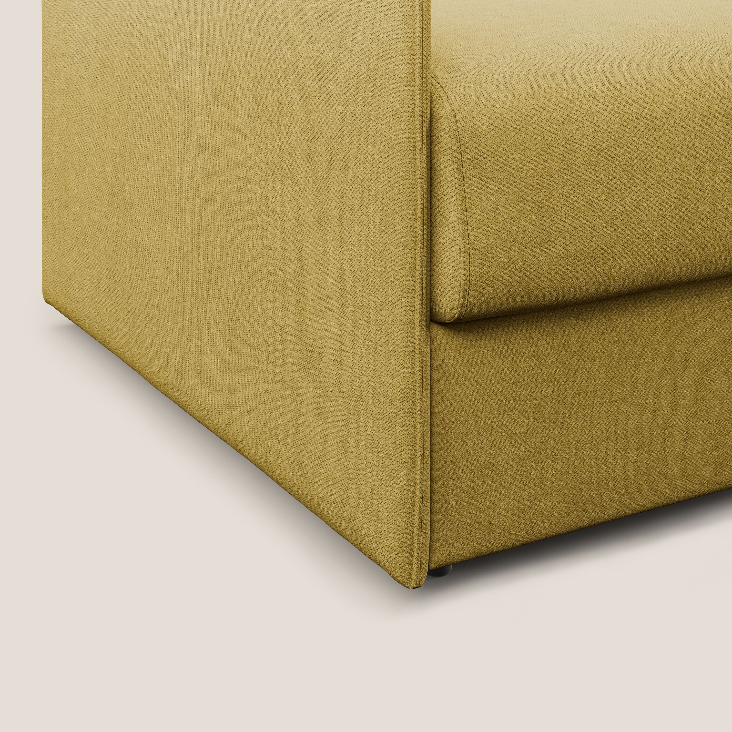 Evans fauteuil convertible en tissu imperméable T02 jaune - Image 5